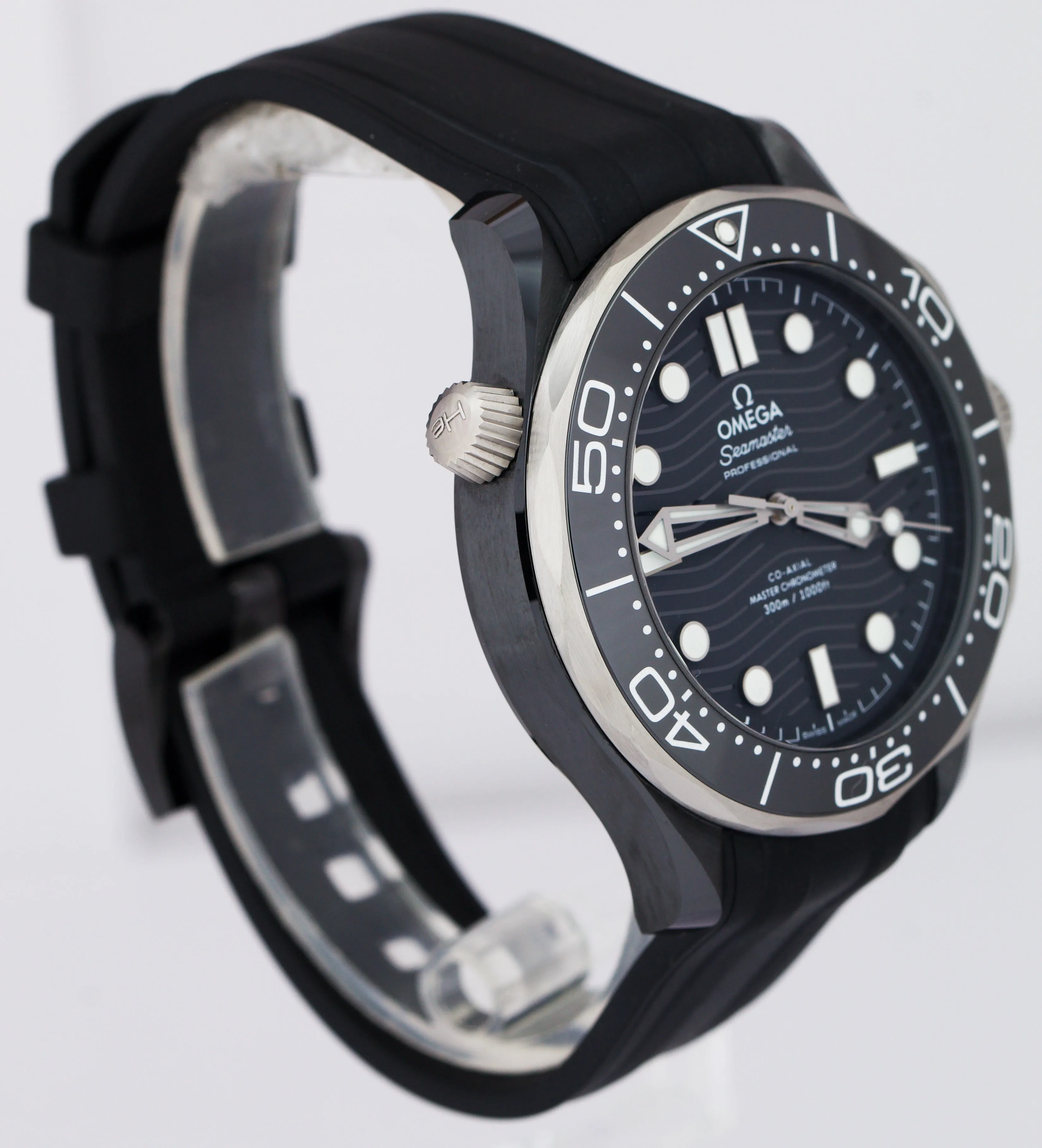 MINT Omega Seamaster Diver 300M Black Ceramic 43.5mm Watch 210.92.44.20.01.002