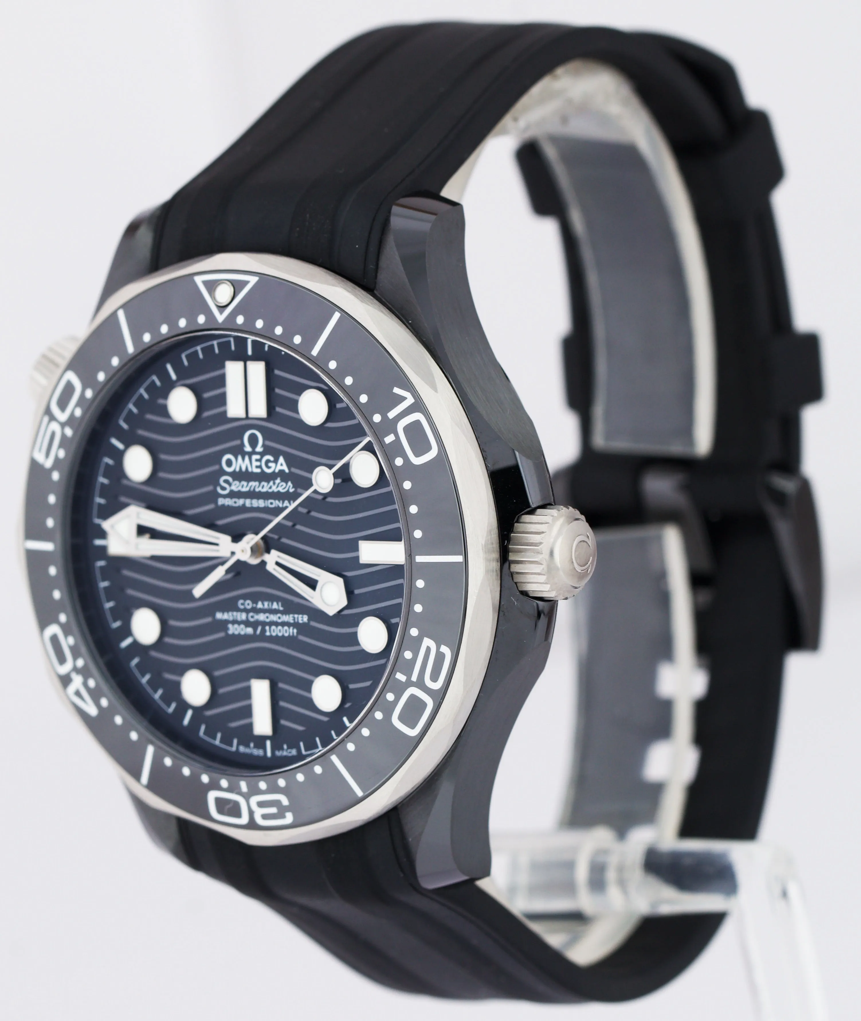 MINT Omega Seamaster Diver 300M Black Ceramic 43.5mm Watch 210.92.44.20.01.002