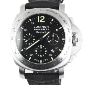 MINT Panerai Luminor Daylight Chronograph Black PAM 250 Stainless PAM00250 44MM