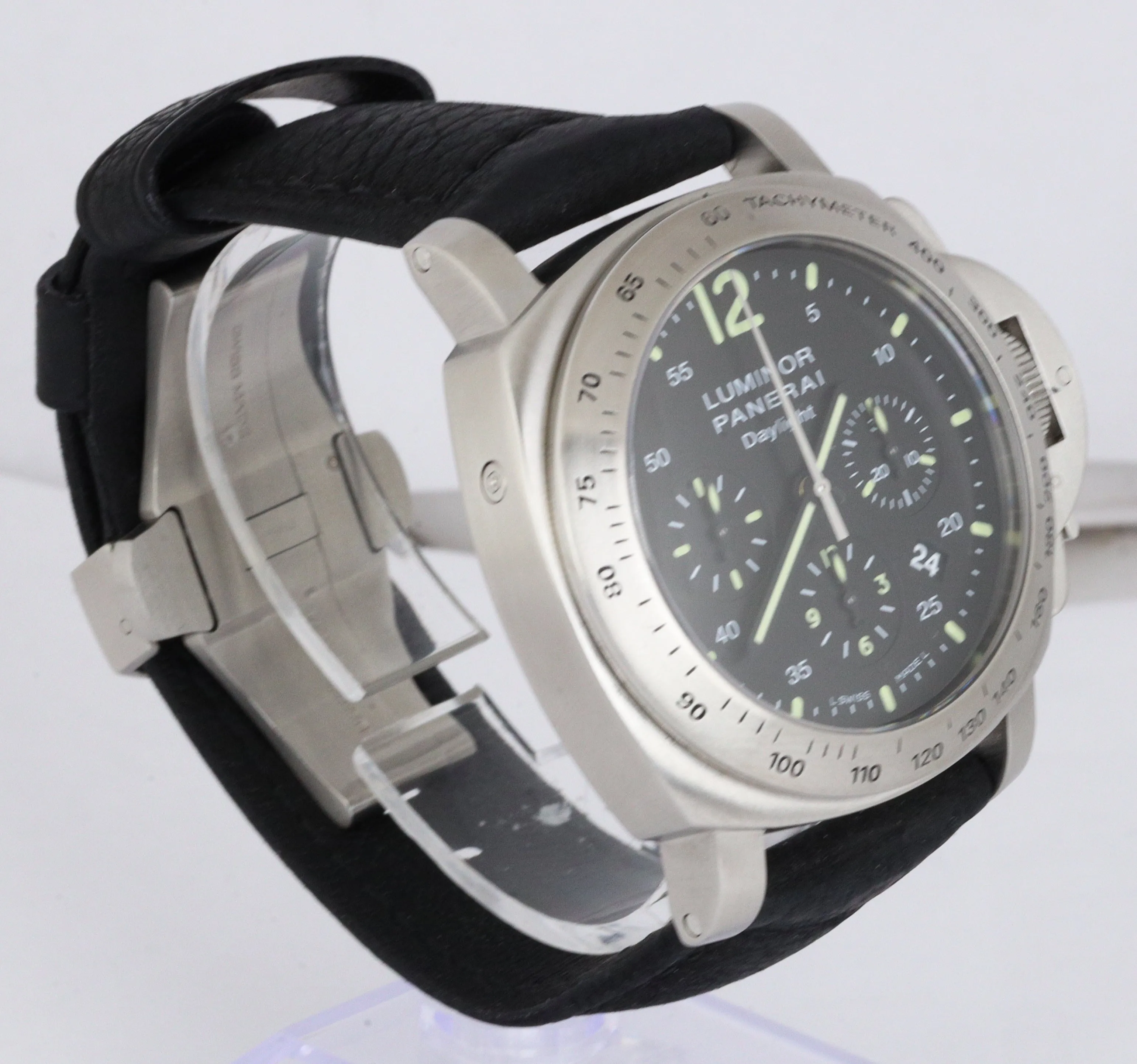 MINT Panerai Luminor Daylight Chronograph Black PAM 250 Stainless PAM00250 44MM