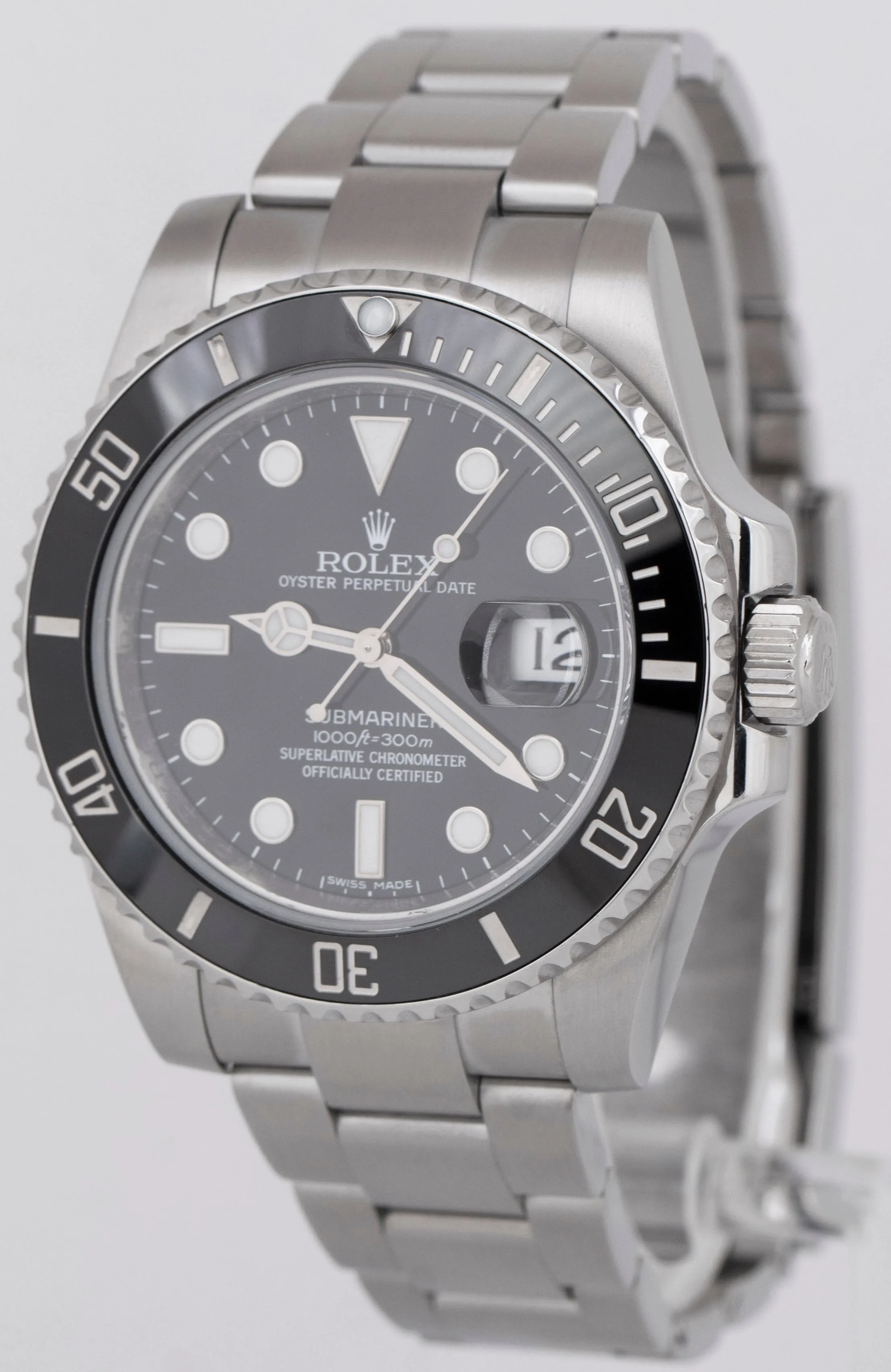 MINT PAPERS Rolex Submariner Date Black Steel Ceramic 40mm 116610 LN Watch BOX
