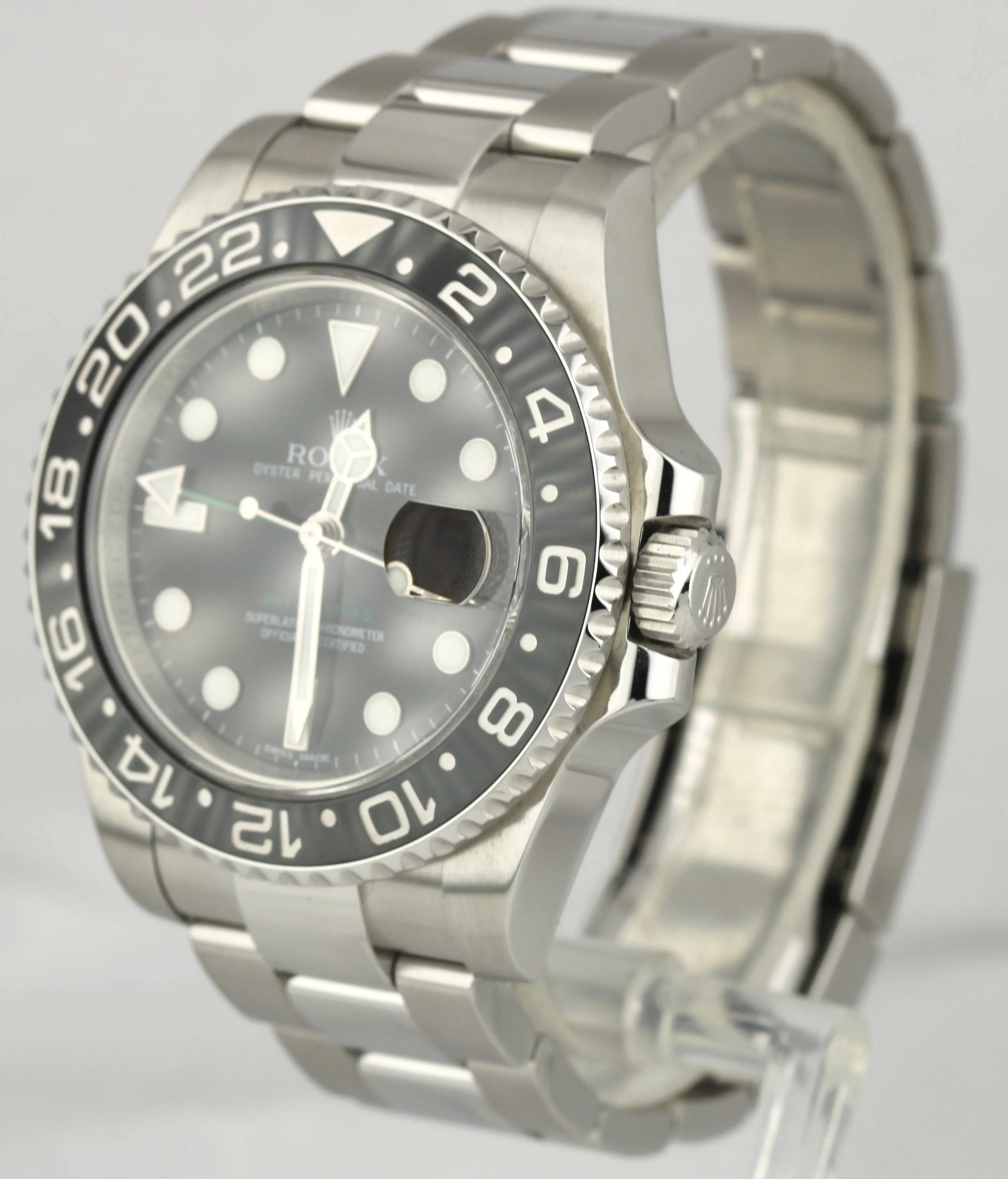 MINT RANDOM SERIAL Rolex GMT-Master II Stainless Black 40mm Ceramic 116710 Watch