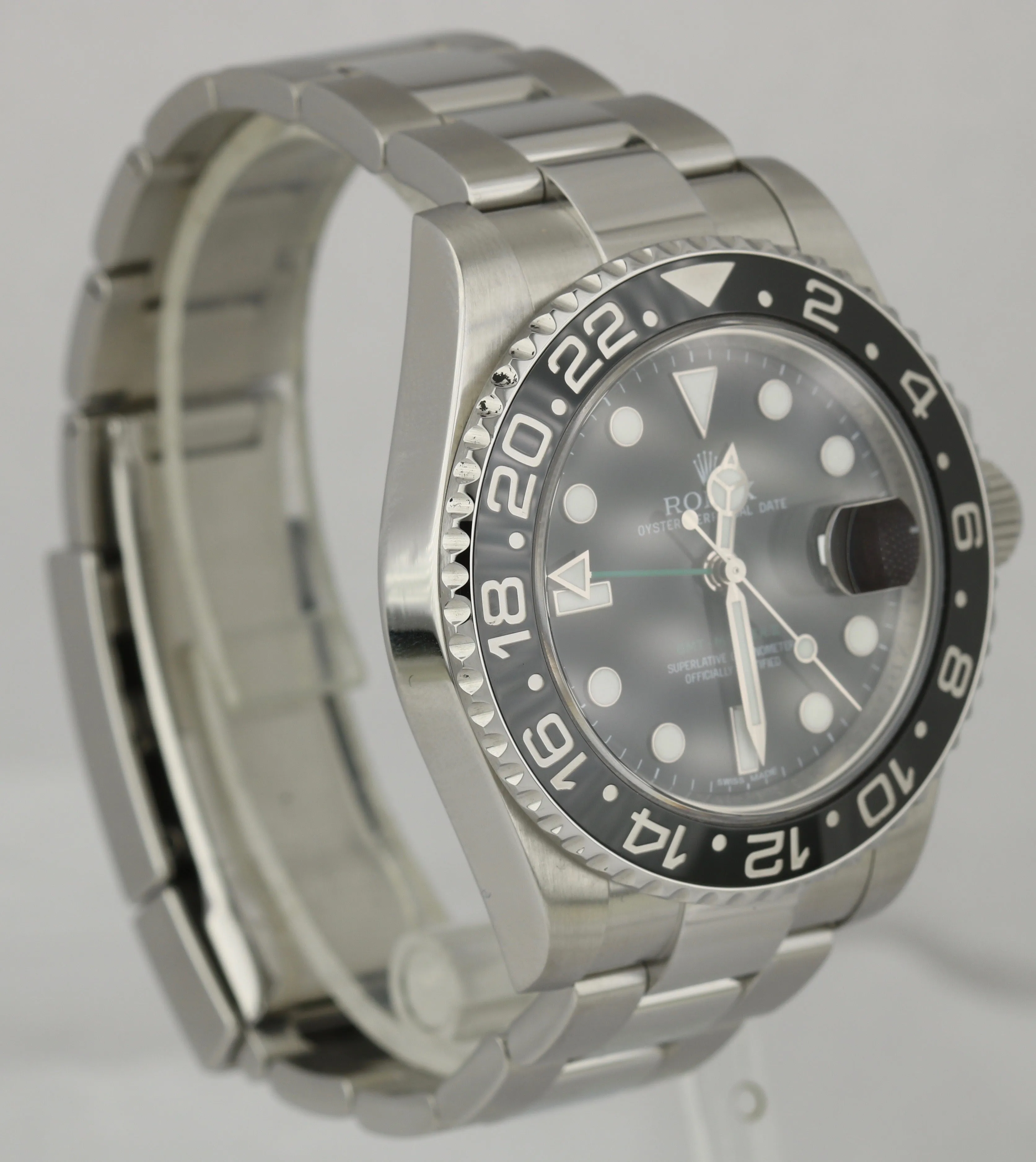 MINT RANDOM SERIAL Rolex GMT-Master II Stainless Black 40mm Ceramic 116710 Watch
