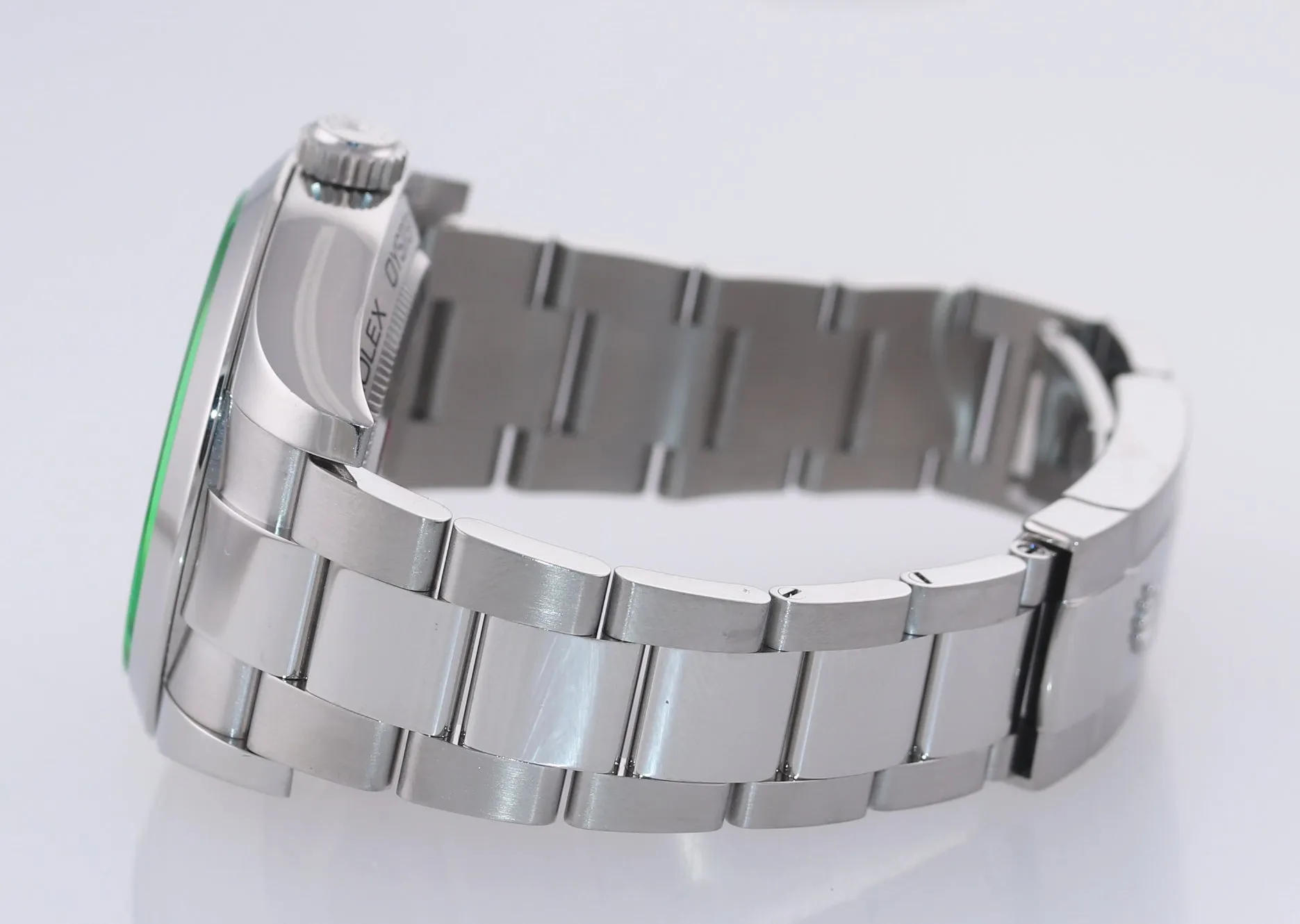 MINT Rolex Milgauss Green Anniversary Orange Black 116400 GV Steel Watch Box