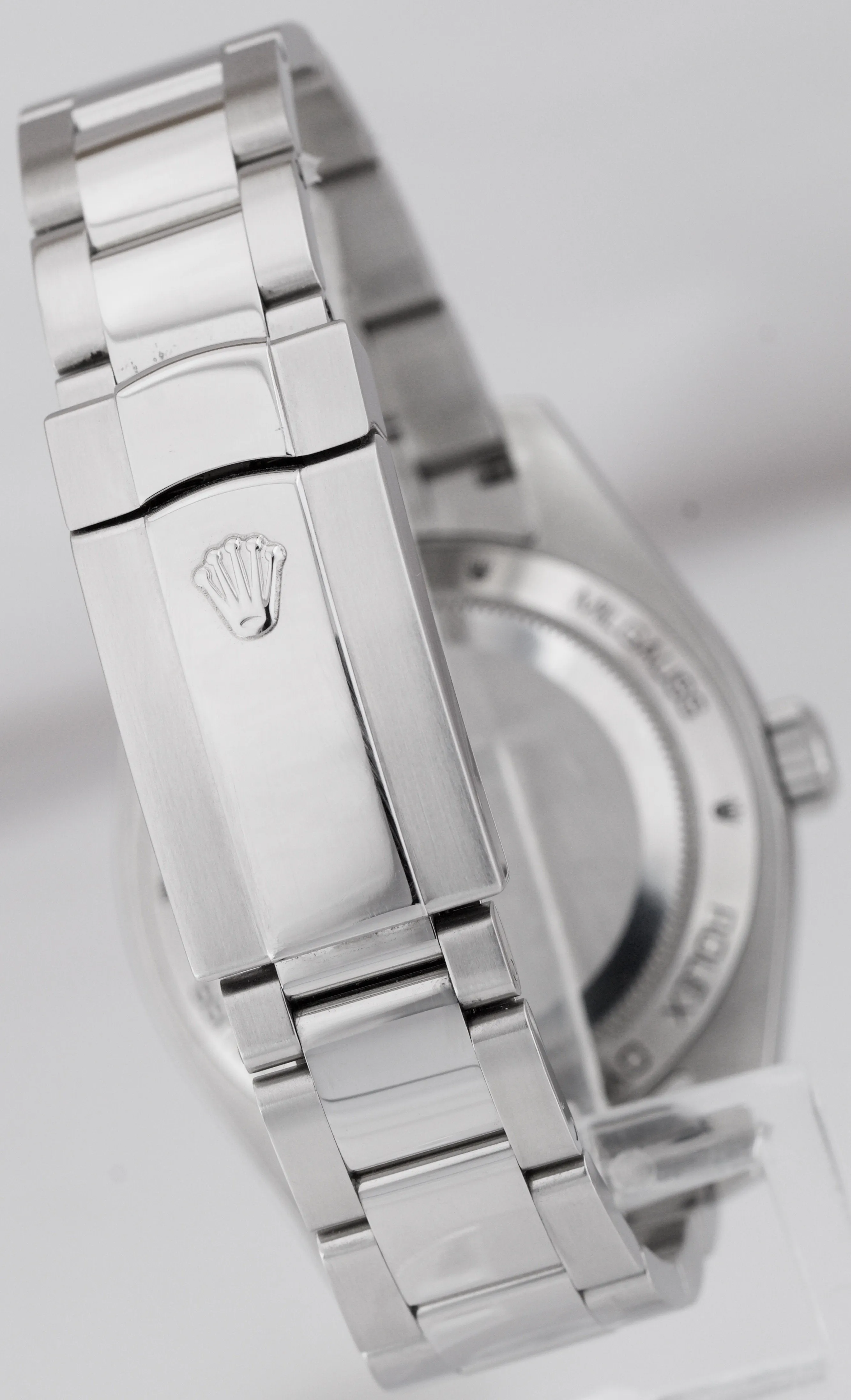 MINT Rolex Milgauss White Anti-Magnetic Stainless Steel Oyster 40mm Watch 116400