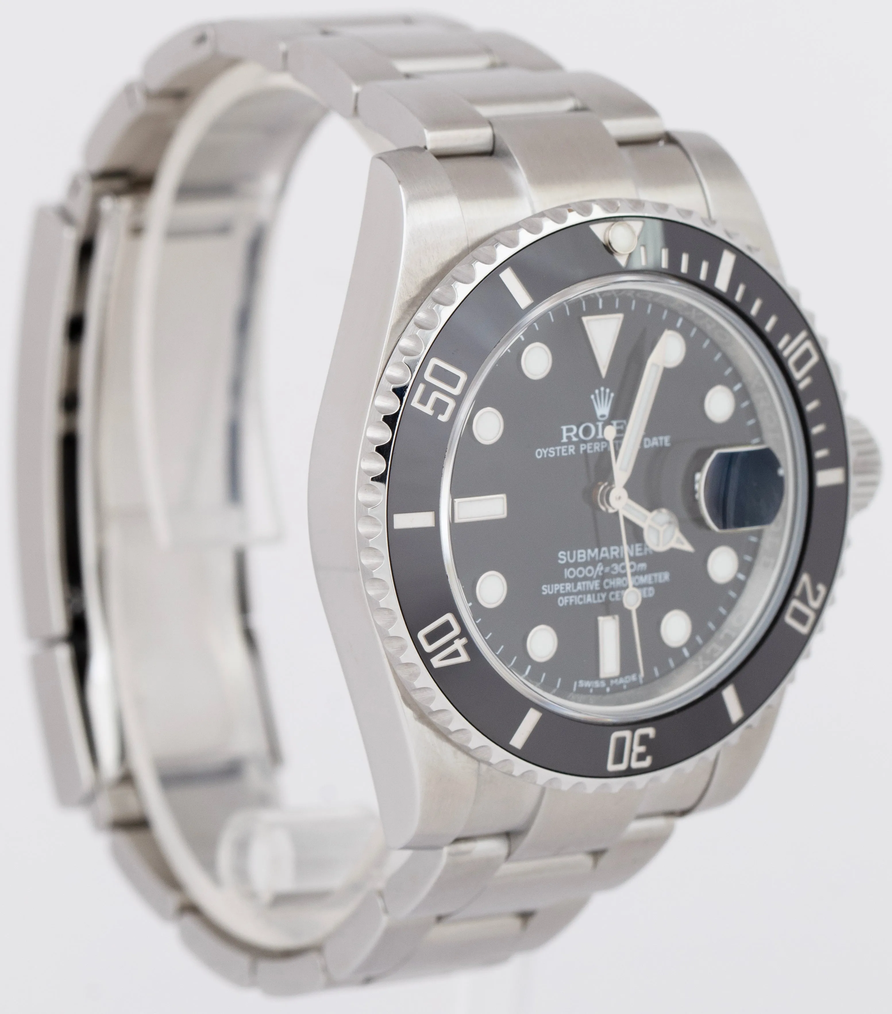 MINT Rolex Submariner Date PAPERS Stainless Ceramic 40mm Watch 116610 LN B P