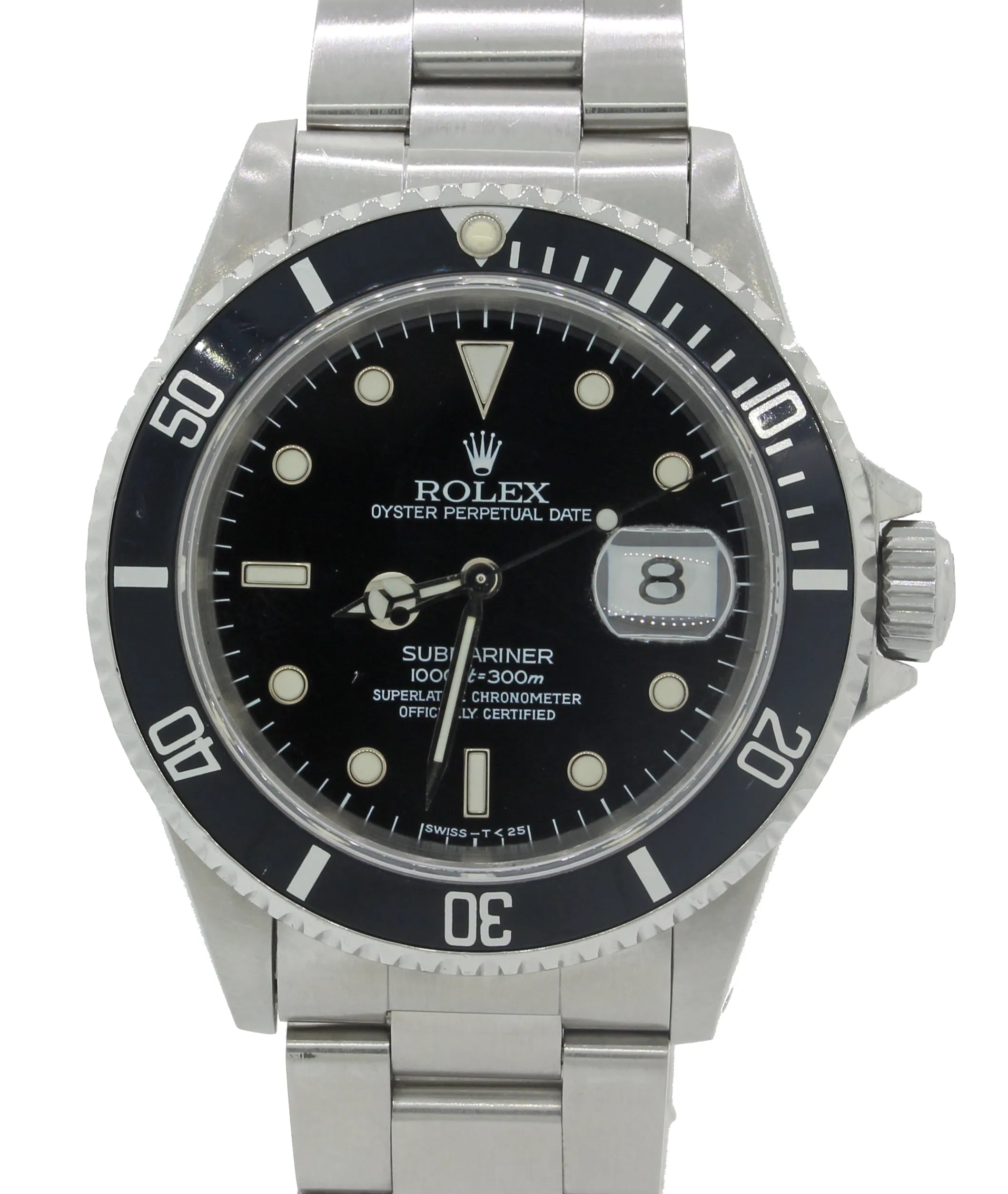 MINT Rolex Submariner Date TRITIUM 16610 Steel 40mm Black Dive Pre Ceramic Watch
