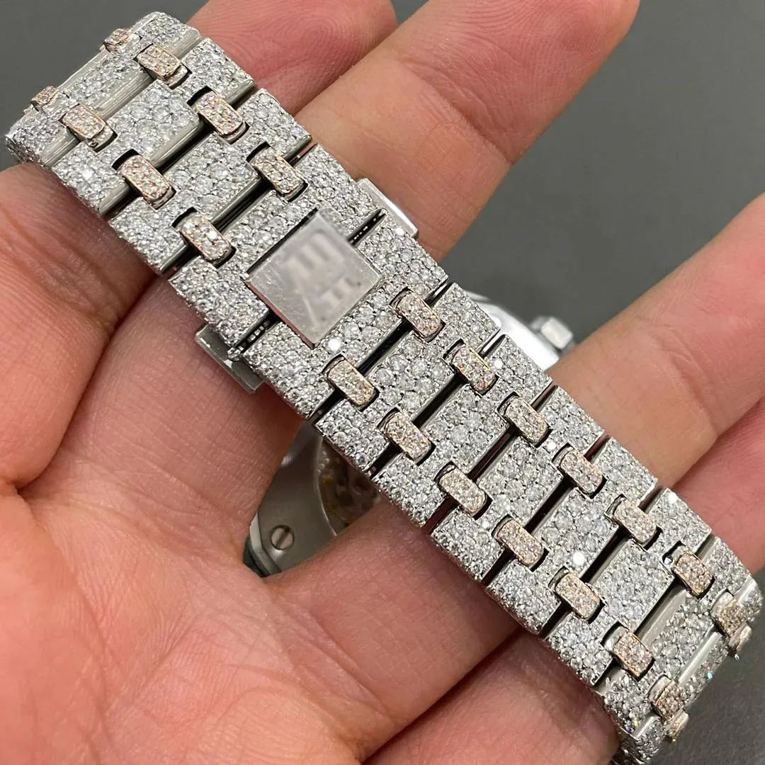 MOISSANITE AP WATCH | AUDEMARS PIGUET ROYALOAK BUSTDOWN  W 121