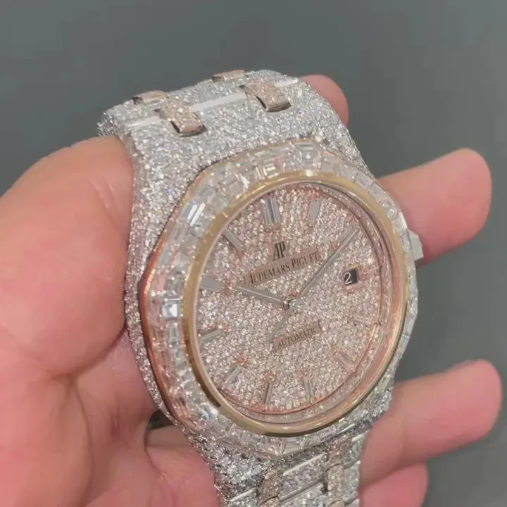 MOISSANITE AP WATCH | AUDEMARS PIGUET ROYALOAK BUSTDOWN  W 121