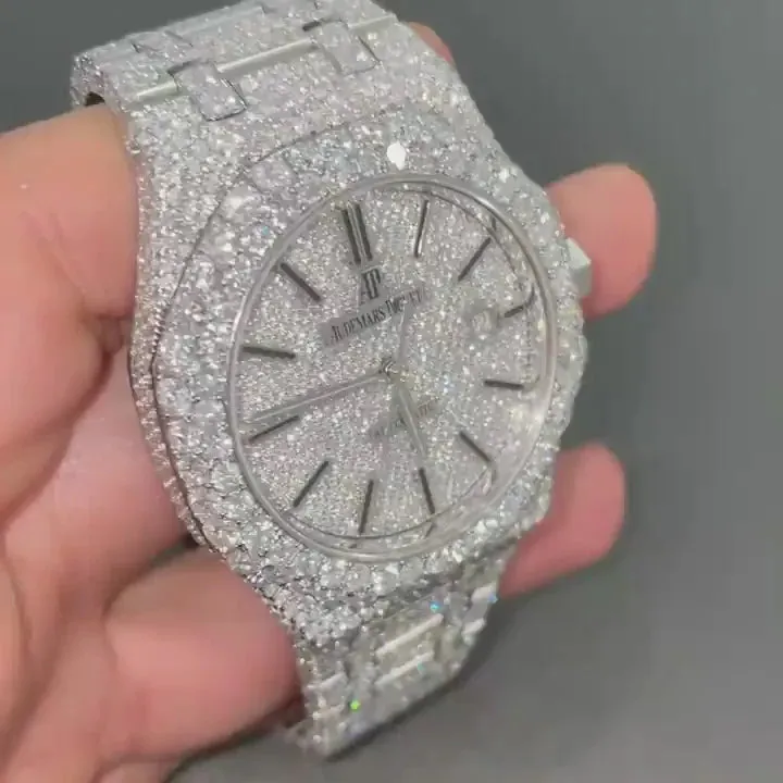 MOISSANITE AP WATCH | AUDEMARS PIGUET ROYALOAK BUSTDOWN  W 127