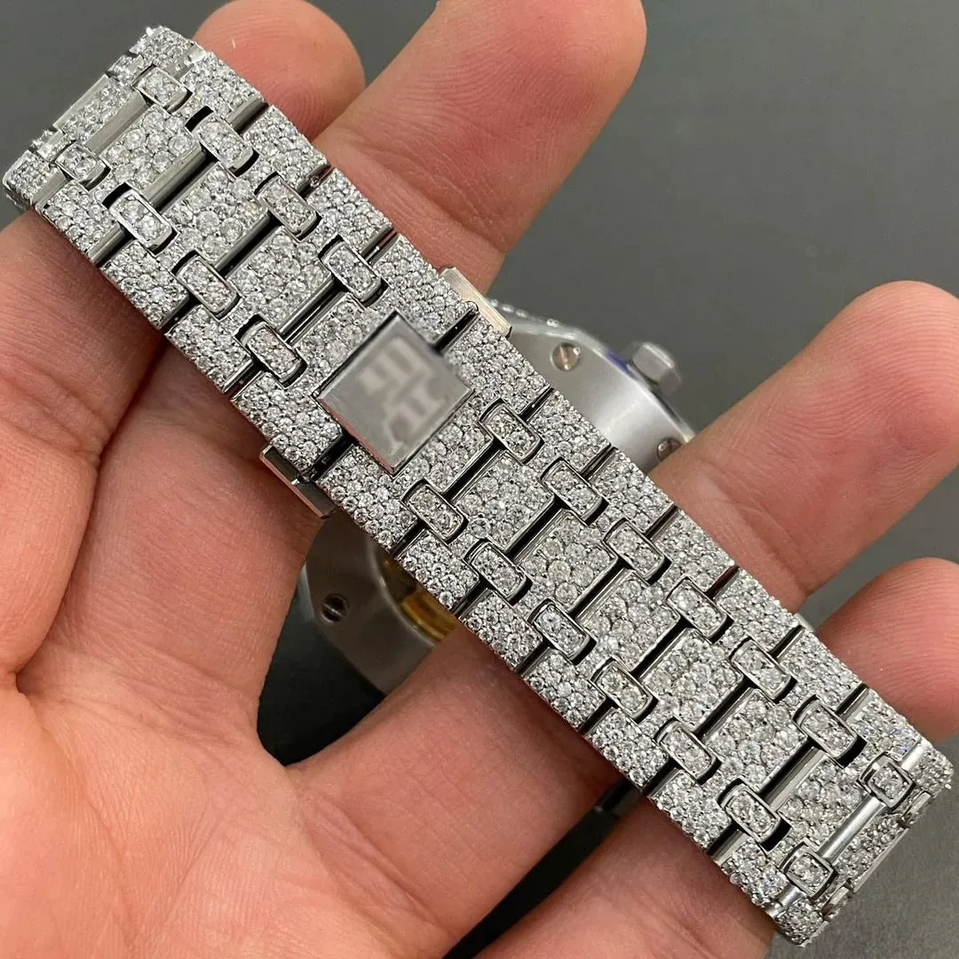 MOISSANITE AP WATCH | AUDEMARS PIGUET ROYALOAK BUSTDOWN  W 127