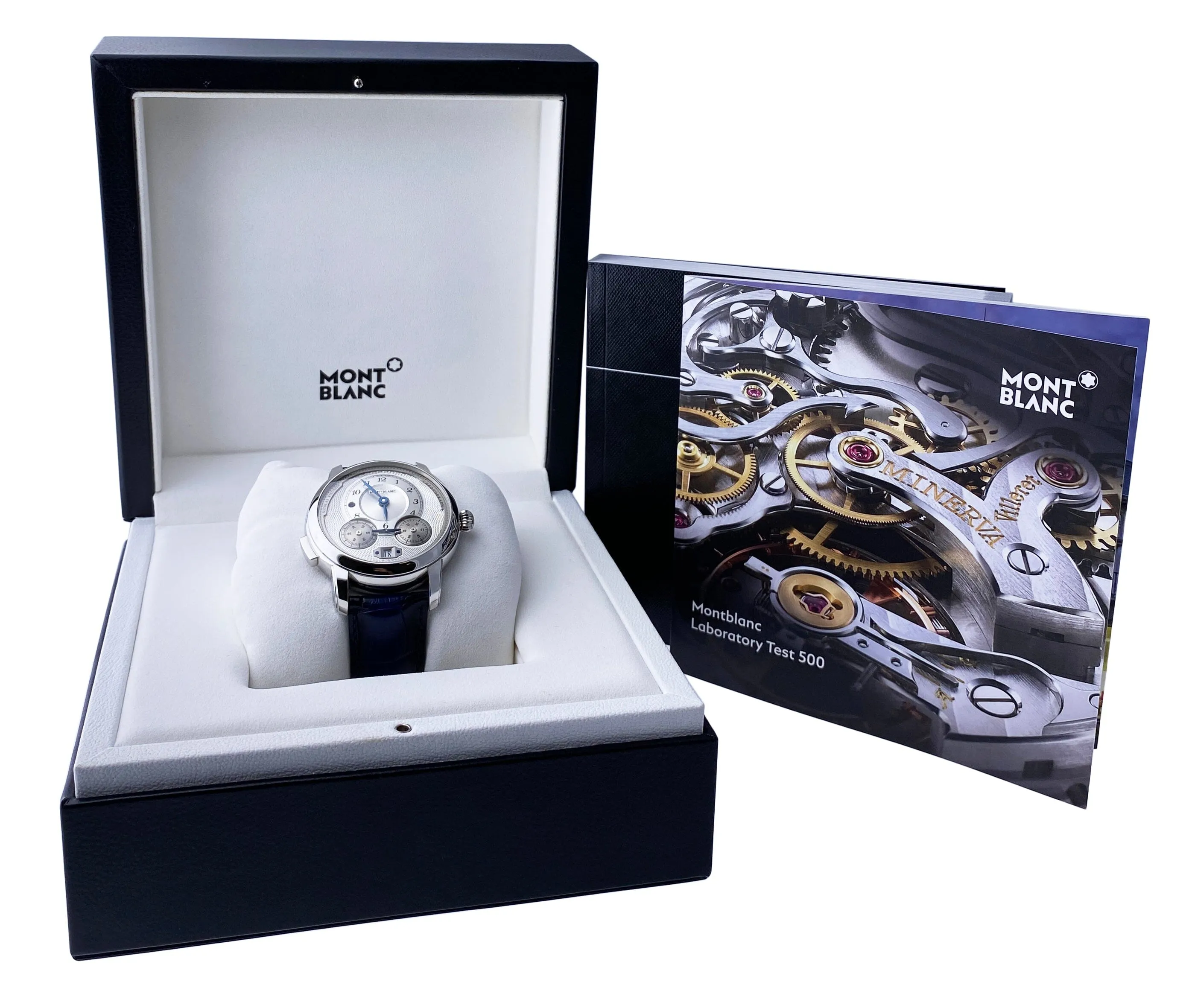 Montblanc Star Legacy Rieussec 118537 Silver Dial Mens Watch Box Papers