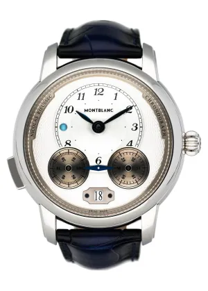 Montblanc Star Legacy Rieussec 118537 Silver Dial Mens Watch Box Papers