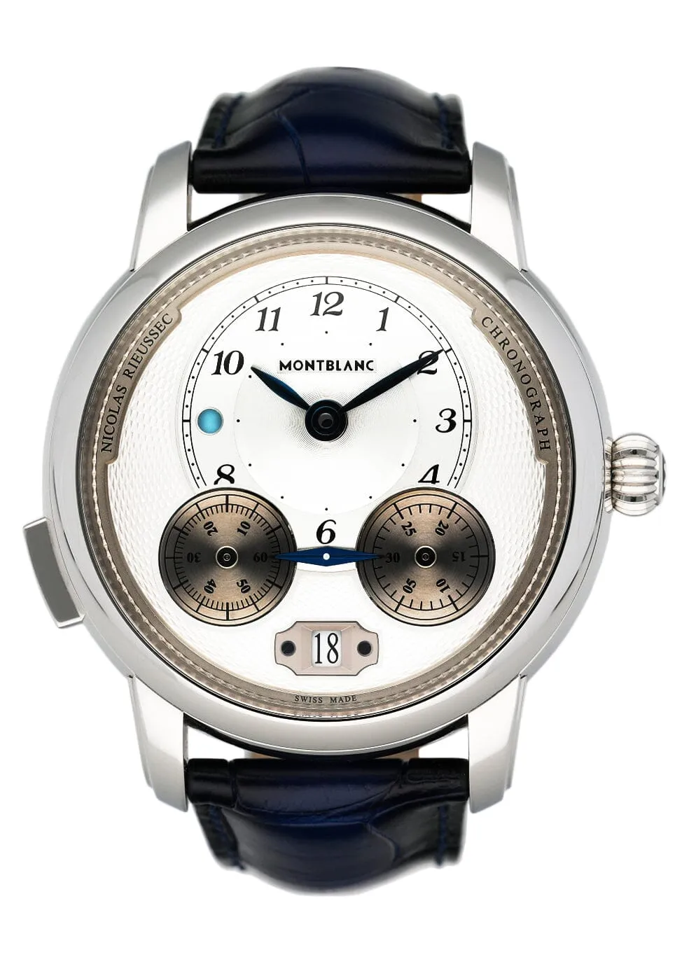 Montblanc Star Legacy Rieussec 118537 Silver Dial Mens Watch Box Papers