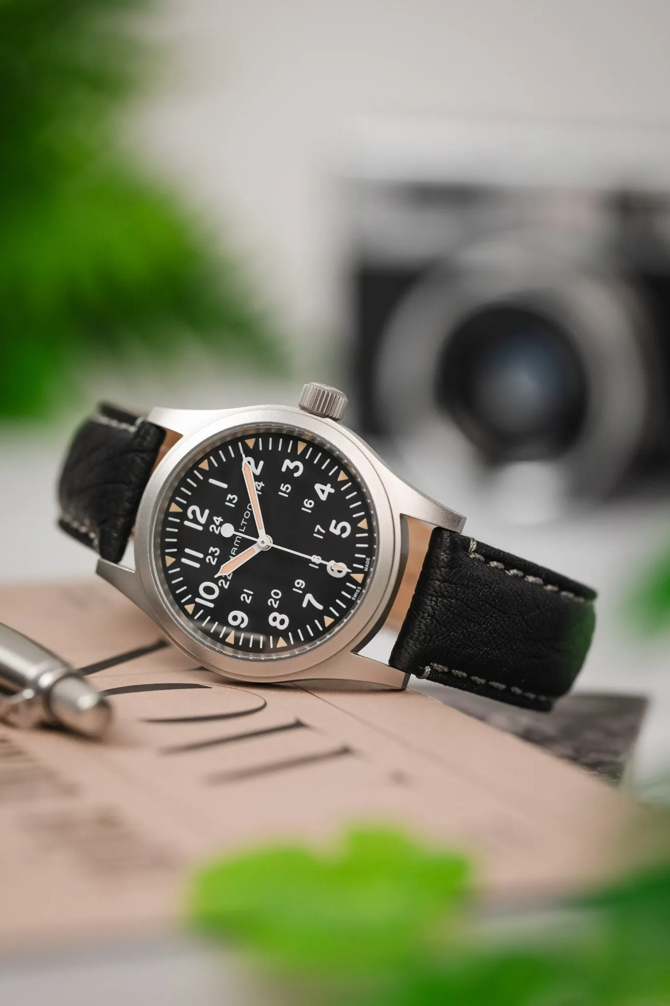 Morellato TINTORETTO Genuine Deerskin Leather Watch Strap in BLACK
