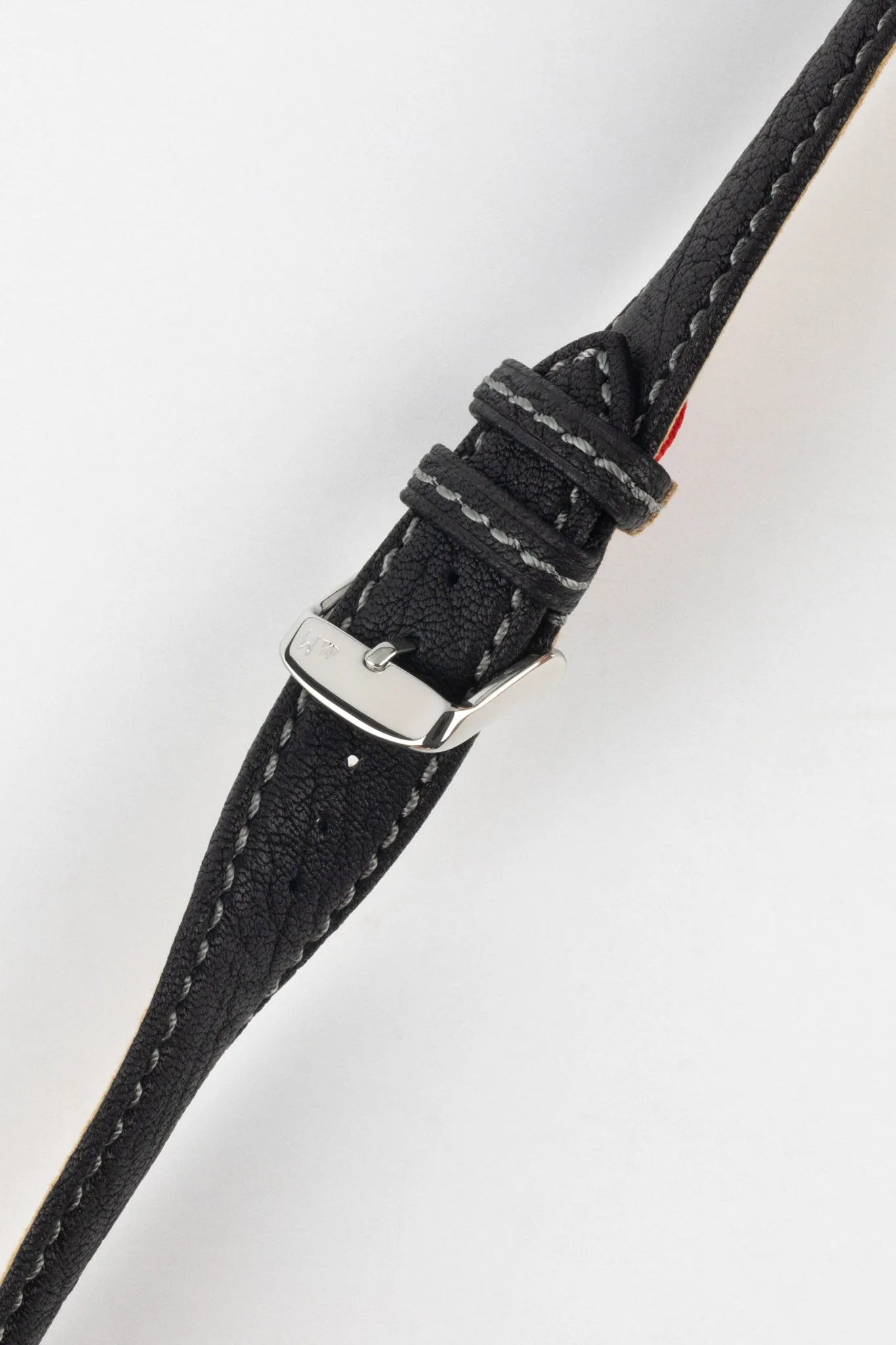 Morellato TINTORETTO Genuine Deerskin Leather Watch Strap in BLACK