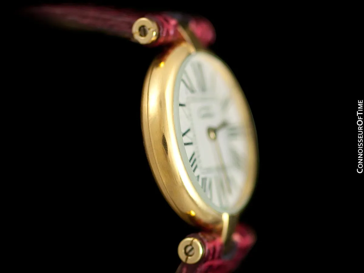 Must De Cartier Vendome Ladies Vermeil Watch - 18K Gold Over Sterling Silver
