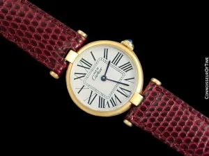 Must De Cartier Vendome Ladies Vermeil Watch - 18K Gold Over Sterling Silver