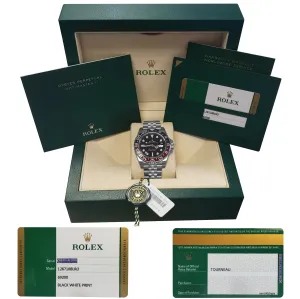 NEW 2019 STICKERS OPEN PAPERS Rolex GMT Master II PEPSI Ceramic 126710BLRO Watch