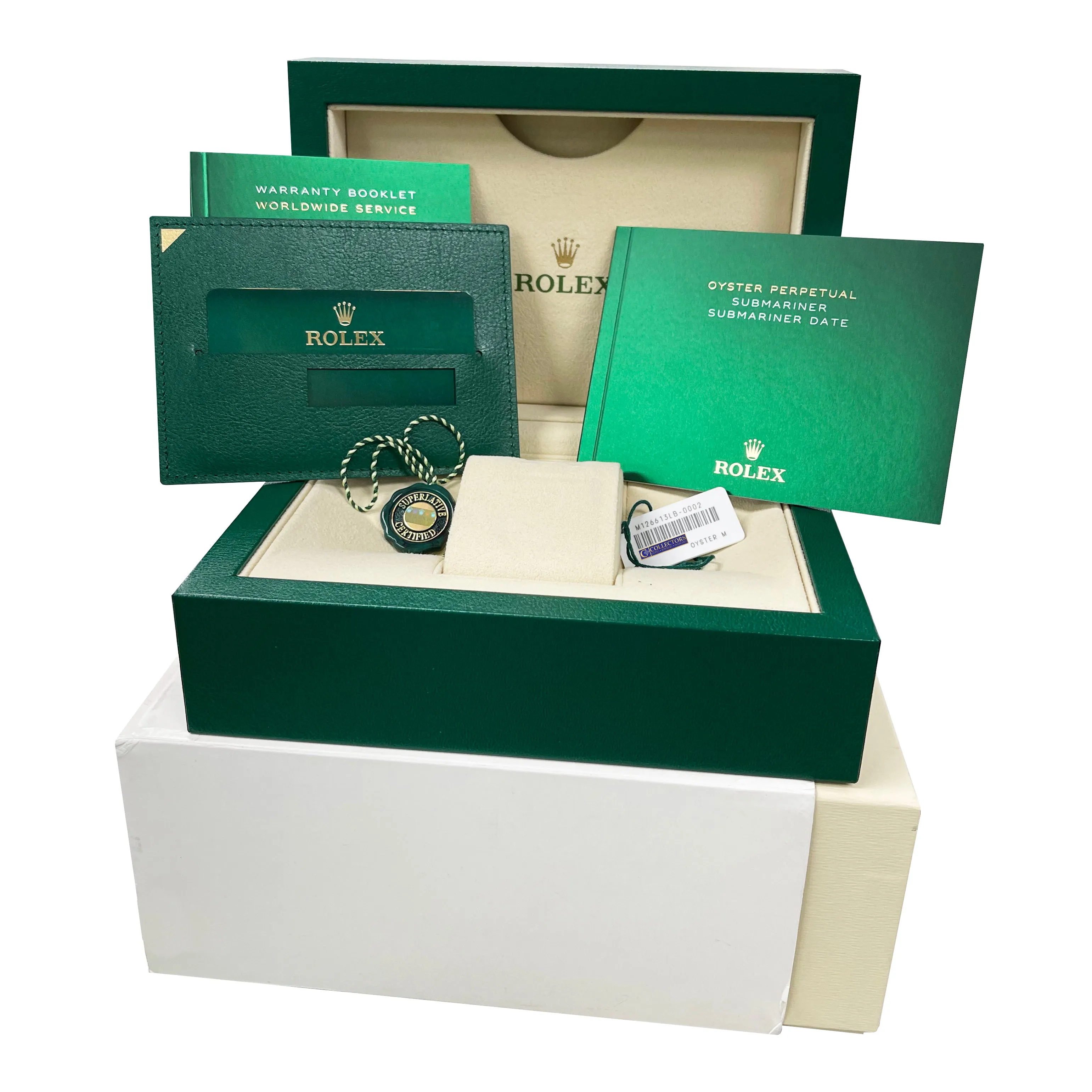 NEW 2021 Rolex Submariner Date 41mm Ceramic Two-Tone Gold Blue Watch 126613 LB