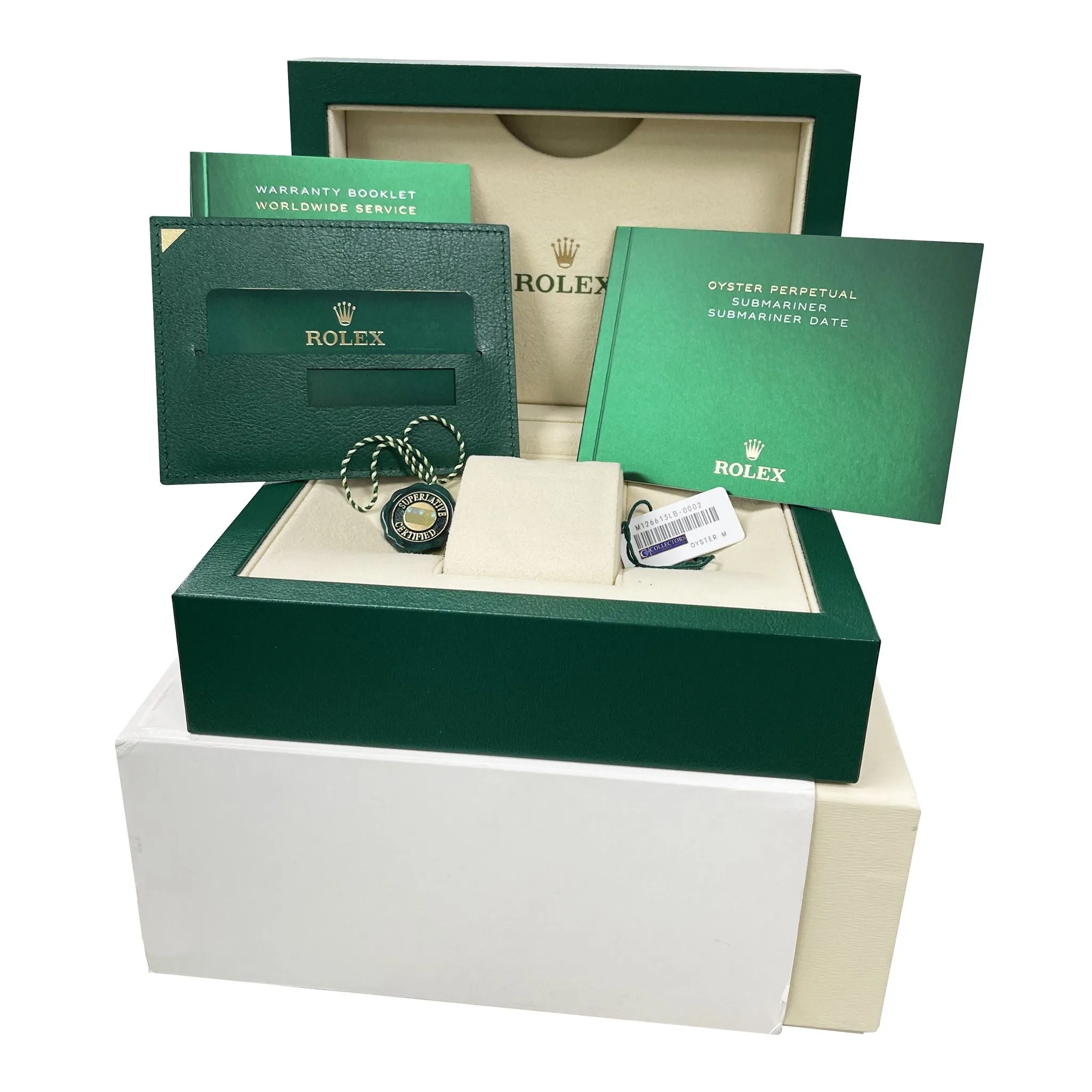 NEW 2021 Rolex Submariner Date 41mm Ceramic Two-Tone Gold Blue Watch 126613 LB