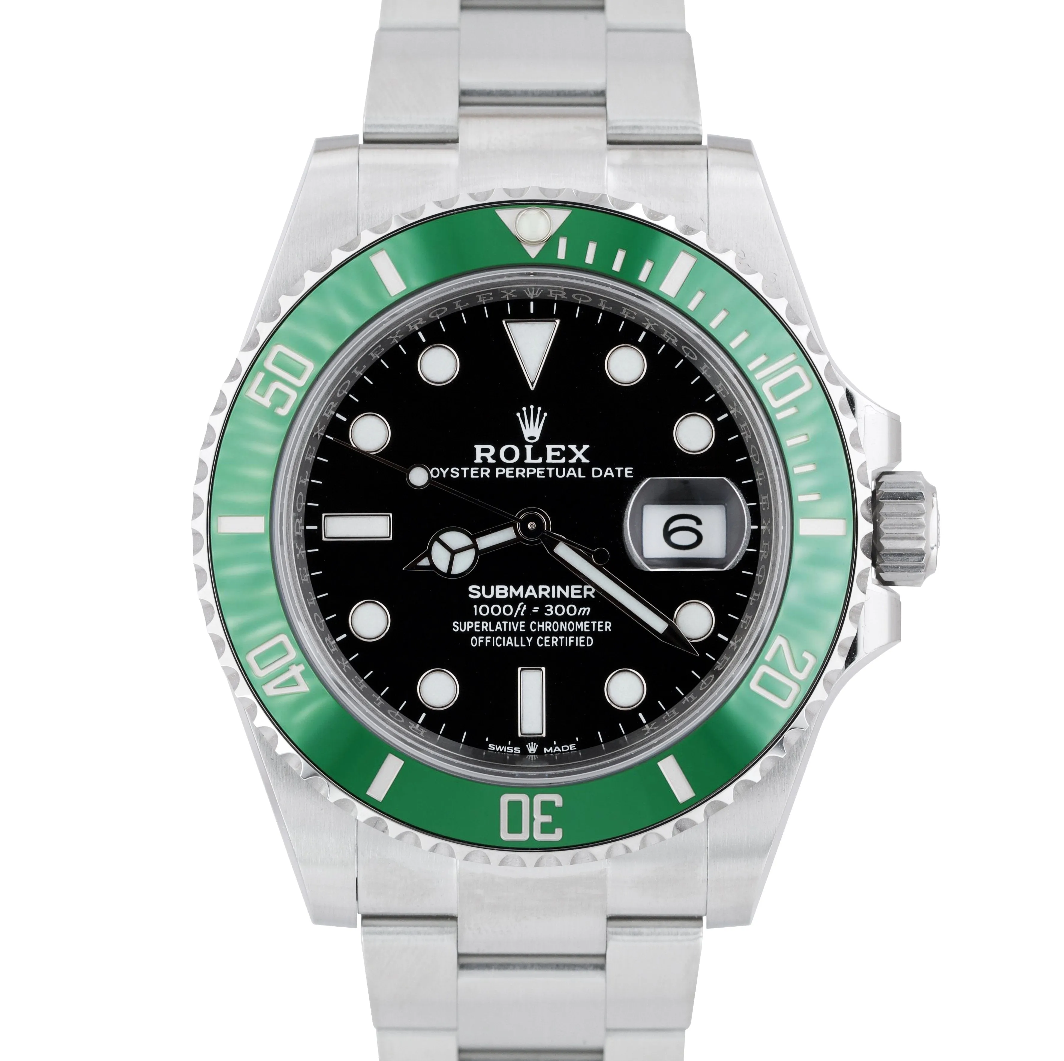 NEW APRIL 2022 Rolex Submariner 41mm Date GREEN KERMIT Ceramic Watch 126610 LV