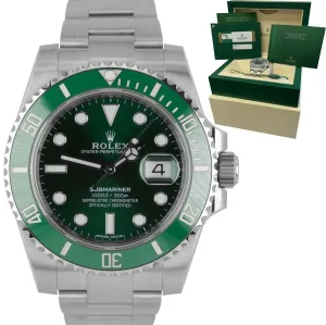 NEW FEBRUARY 2020 Rolex Submariner Date Hulk 116610 LV Green Ceramic 40mm Watch