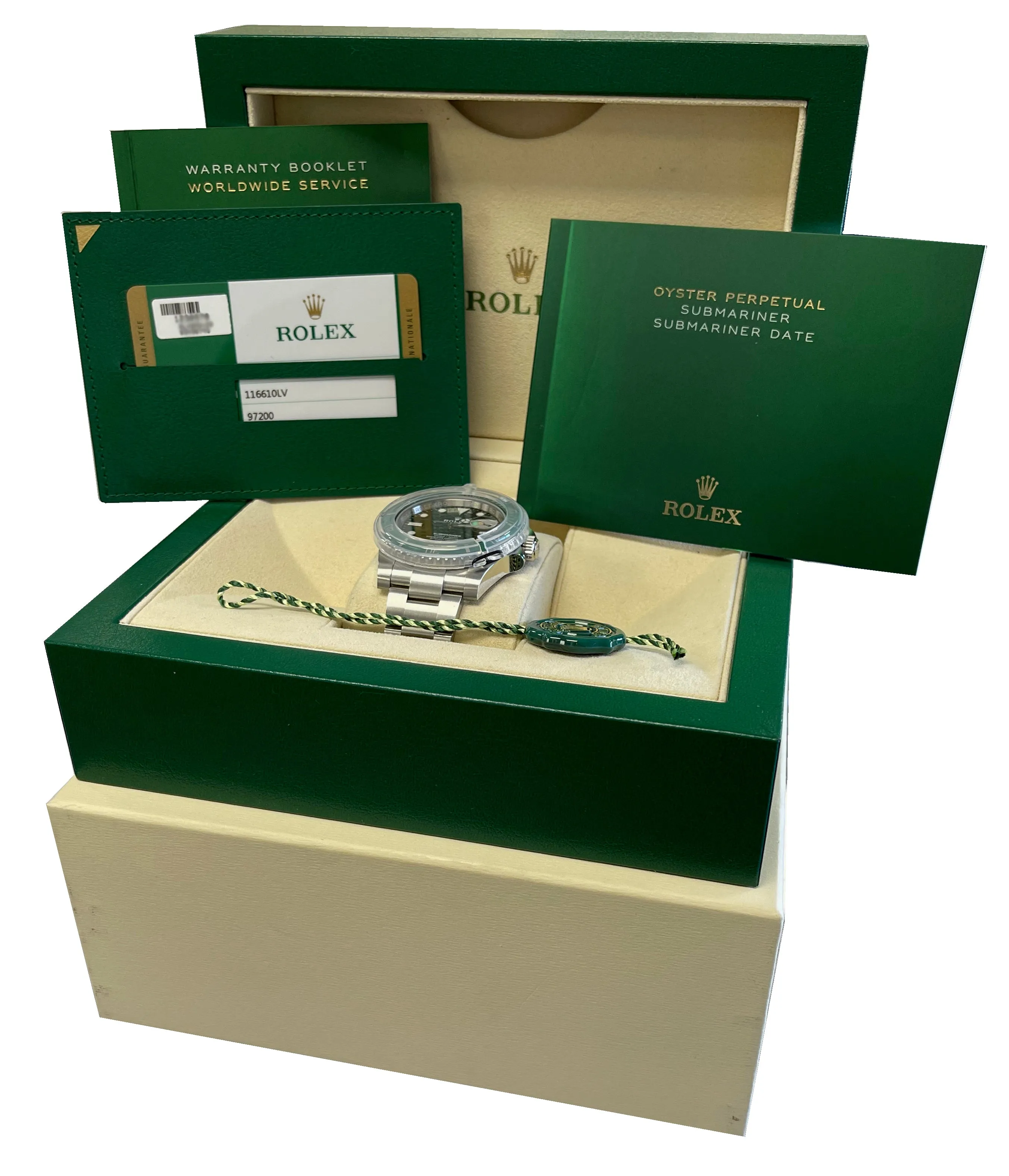 NEW FEBRUARY 2020 Rolex Submariner Date Hulk 116610 LV Green Ceramic 40mm Watch