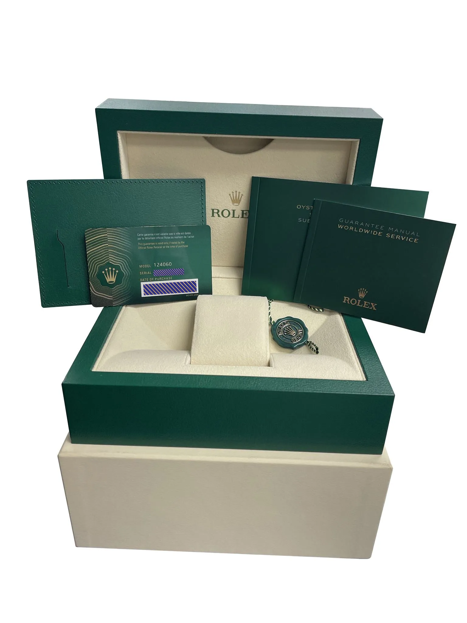 NEW JUNE 2021 Rolex Submariner 41mm No-Date Black Ceramic Steel Watch 124060 LN