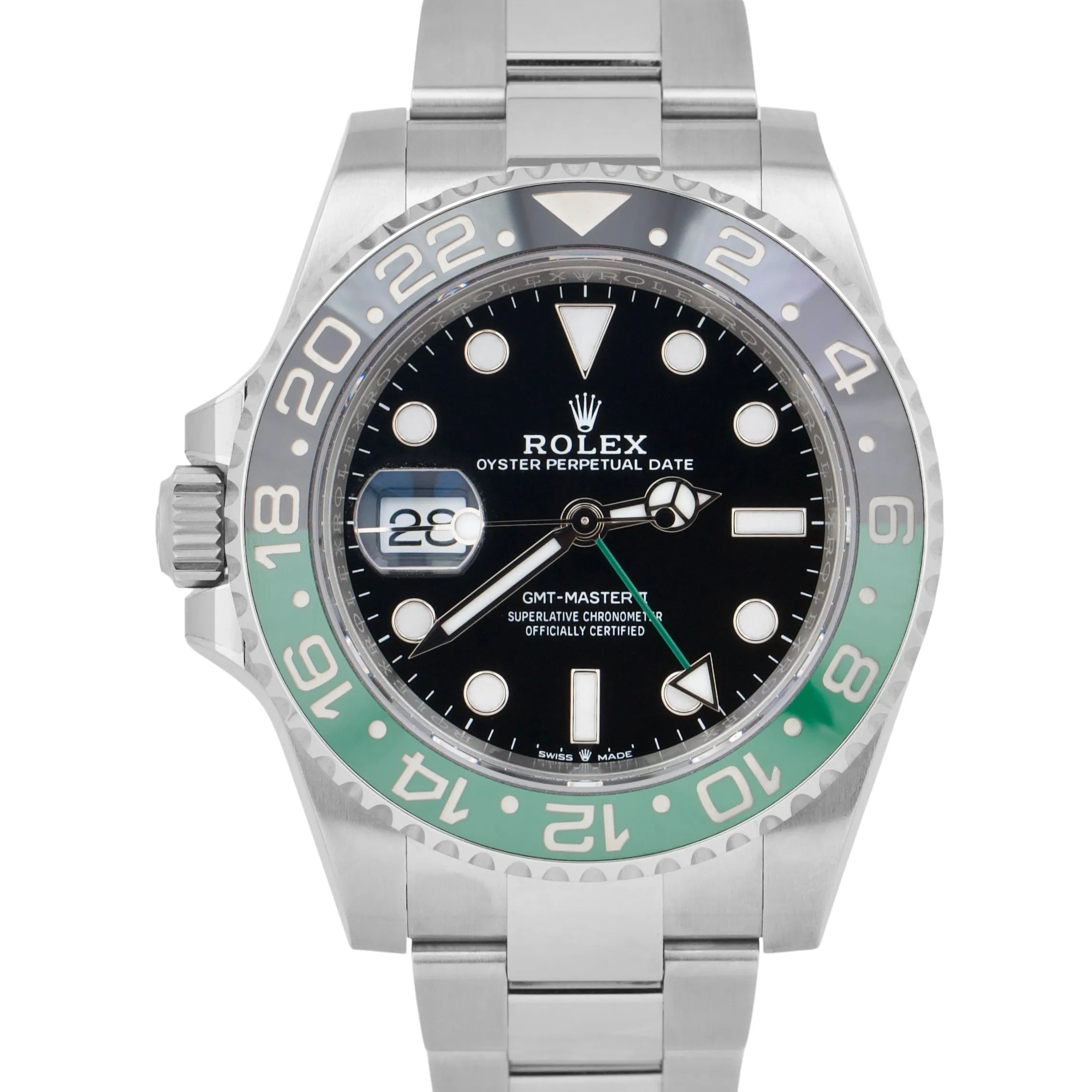 NEW JUNE 2023 Rolex GMT-Master II SPRITE GREEN 126720 VTNR Oyster Date Watch B P