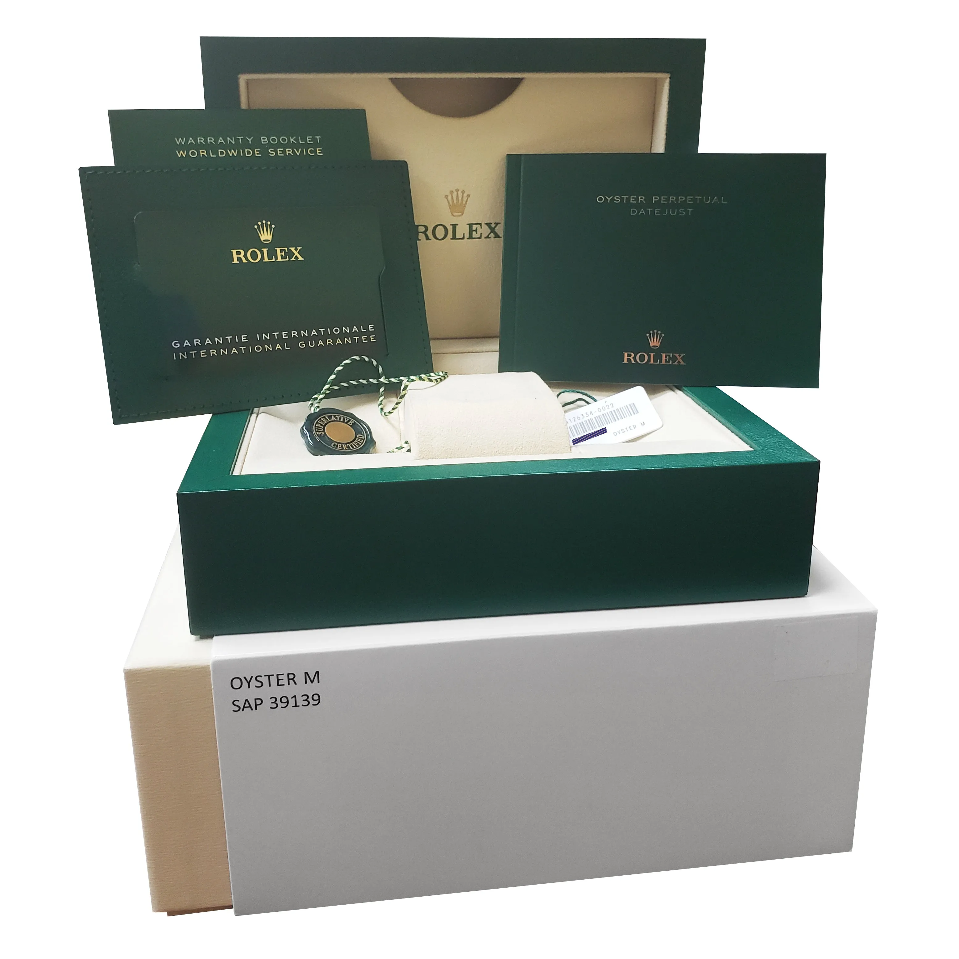 NEW MAR 2023 Rolex DateJust 41 Wimbledon Fluted Steel Watch Jubilee 126334 B P