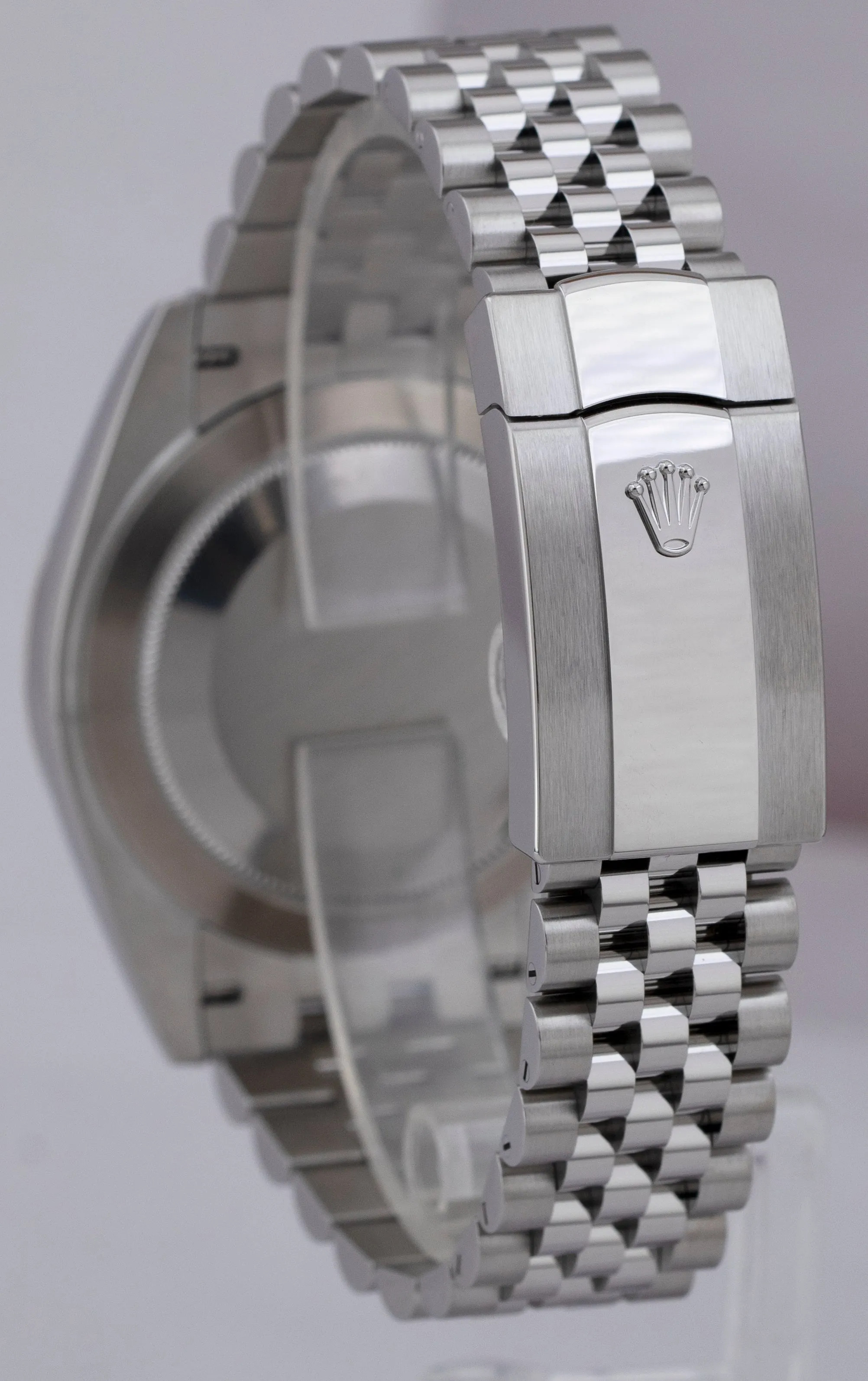 NEW MAR 2023 Rolex DateJust 41 Wimbledon Fluted Steel Watch Jubilee 126334 B P