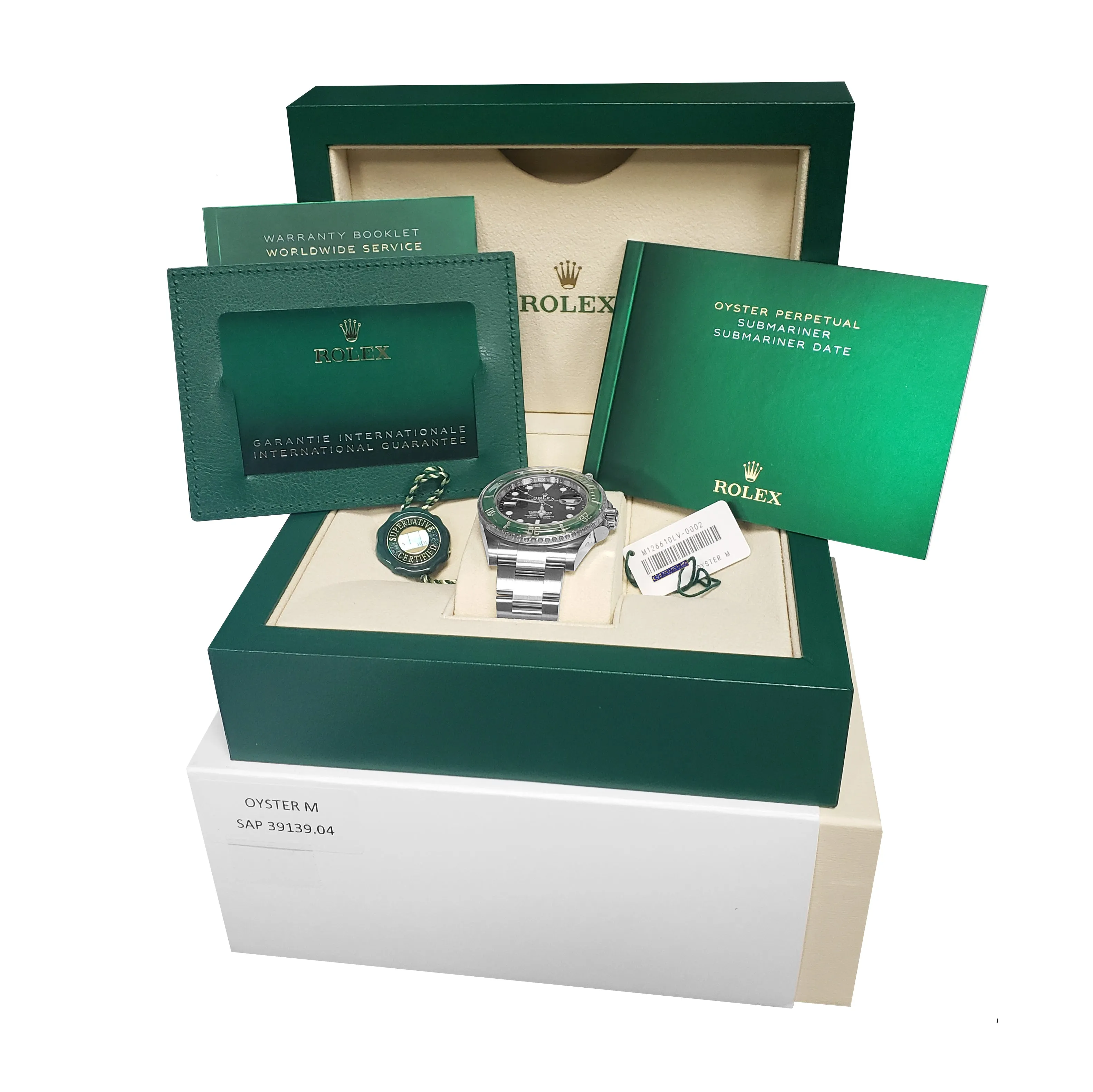 NEW MARCH 2021 Rolex Submariner 41mm Date GREEN KERMIT Ceramic Watch 126610 LV
