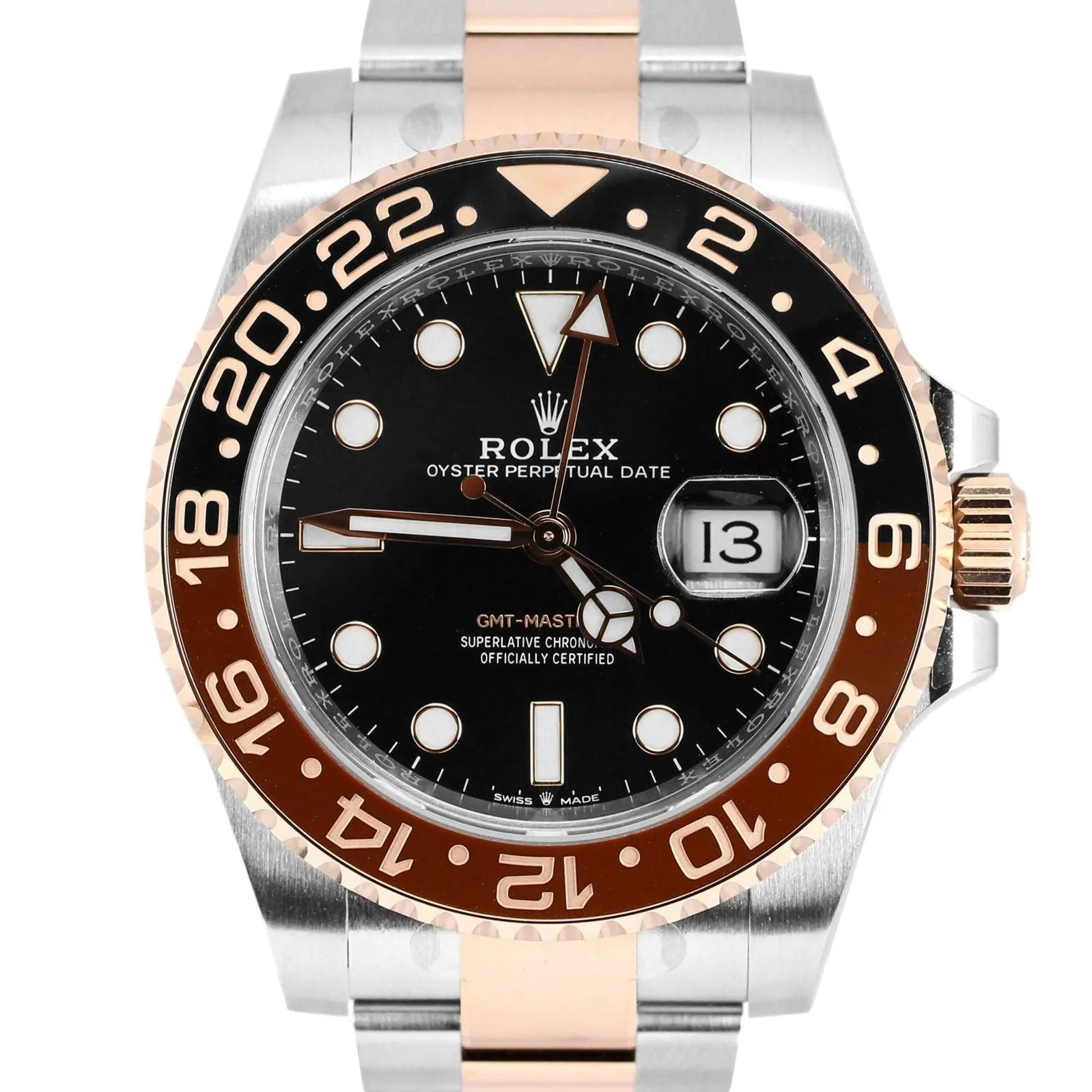 NEW NOV 2020 Rolex GMT Master II Root Beer Steel Rose Gold 126711 CHNR Watch