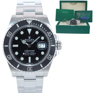 NEW SEPT 2022 PAPERS Rolex Submariner 41mm Ceramic Bezel 126610 Watch Box