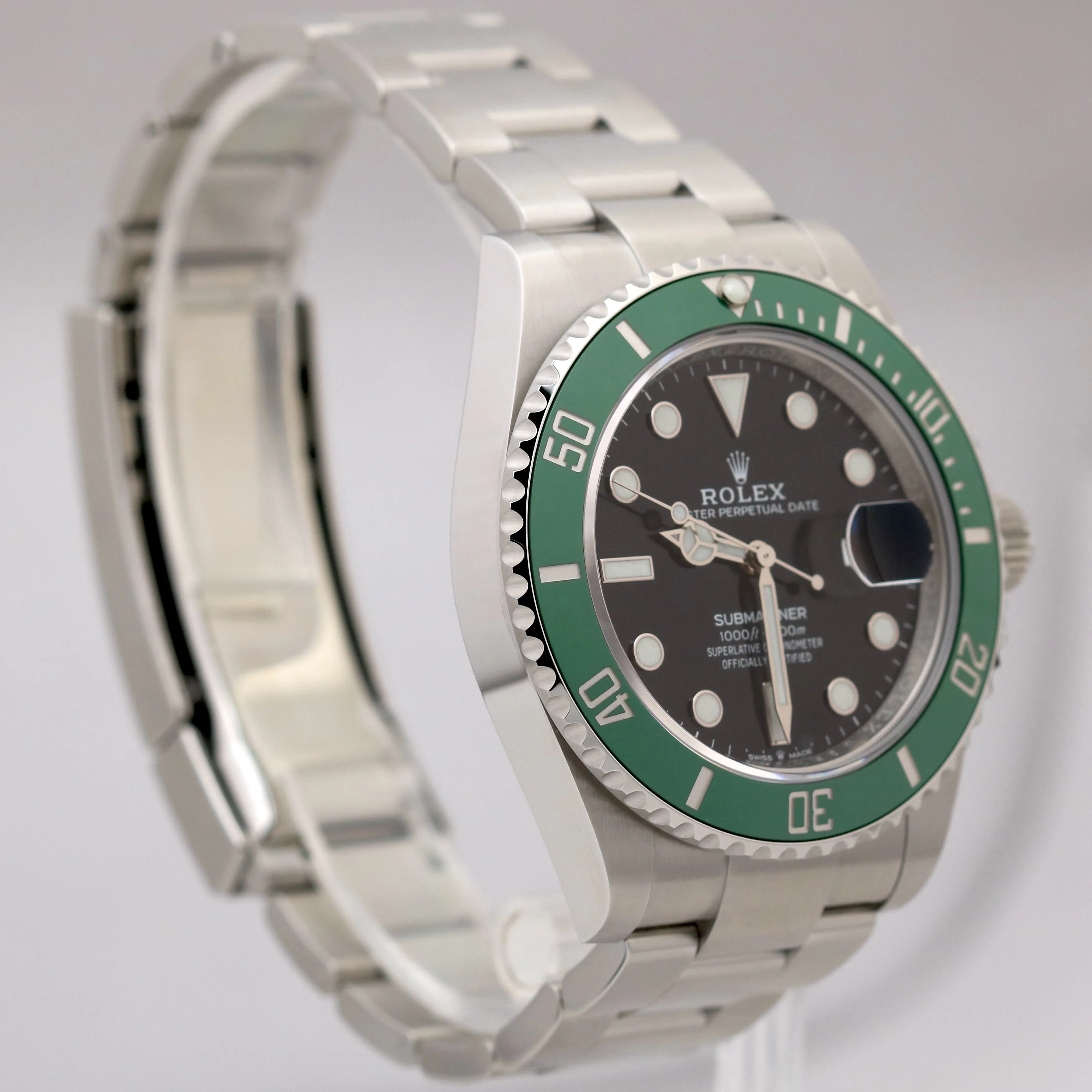 NEW SEPT 2023 PAPERS Rolex Submariner Date GREEN KERMIT Steel 41mm 126610 LV B P