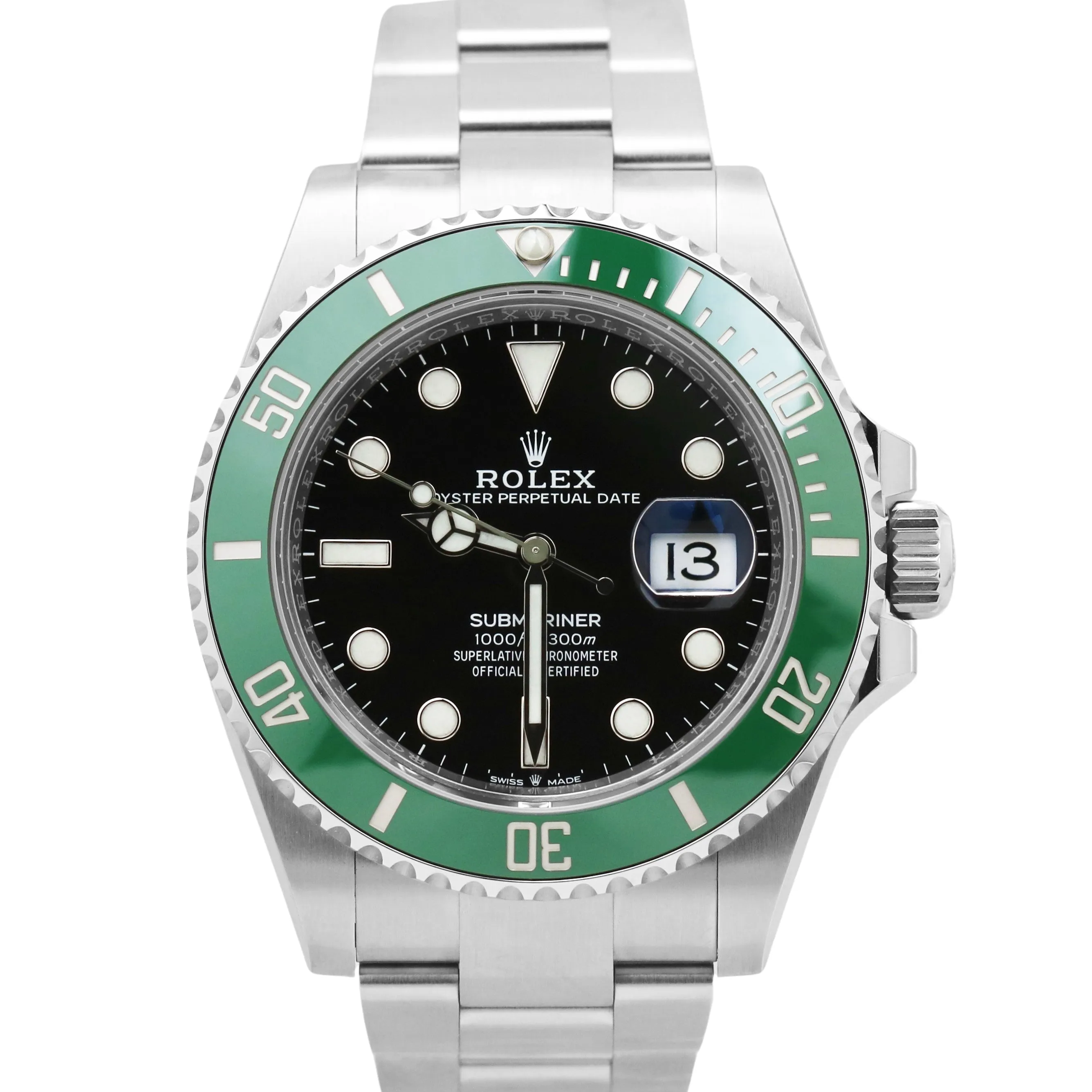 NEW SEPT 2023 PAPERS Rolex Submariner Date GREEN KERMIT Steel 41mm 126610 LV B P