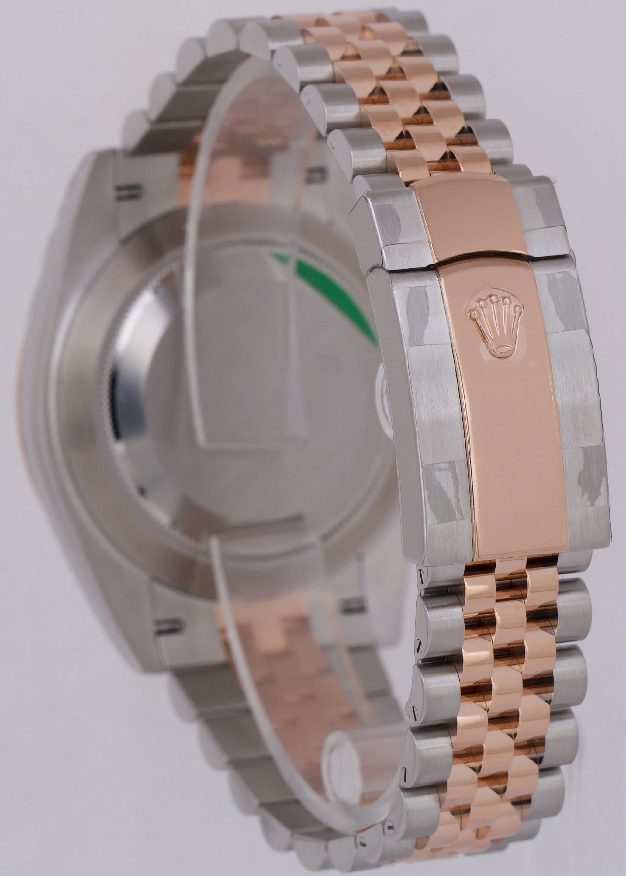 NEW STICKERED DEC 2023 Rolex DateJust 41 SILVER MOTIF 18K Rose Gold 126331 B P