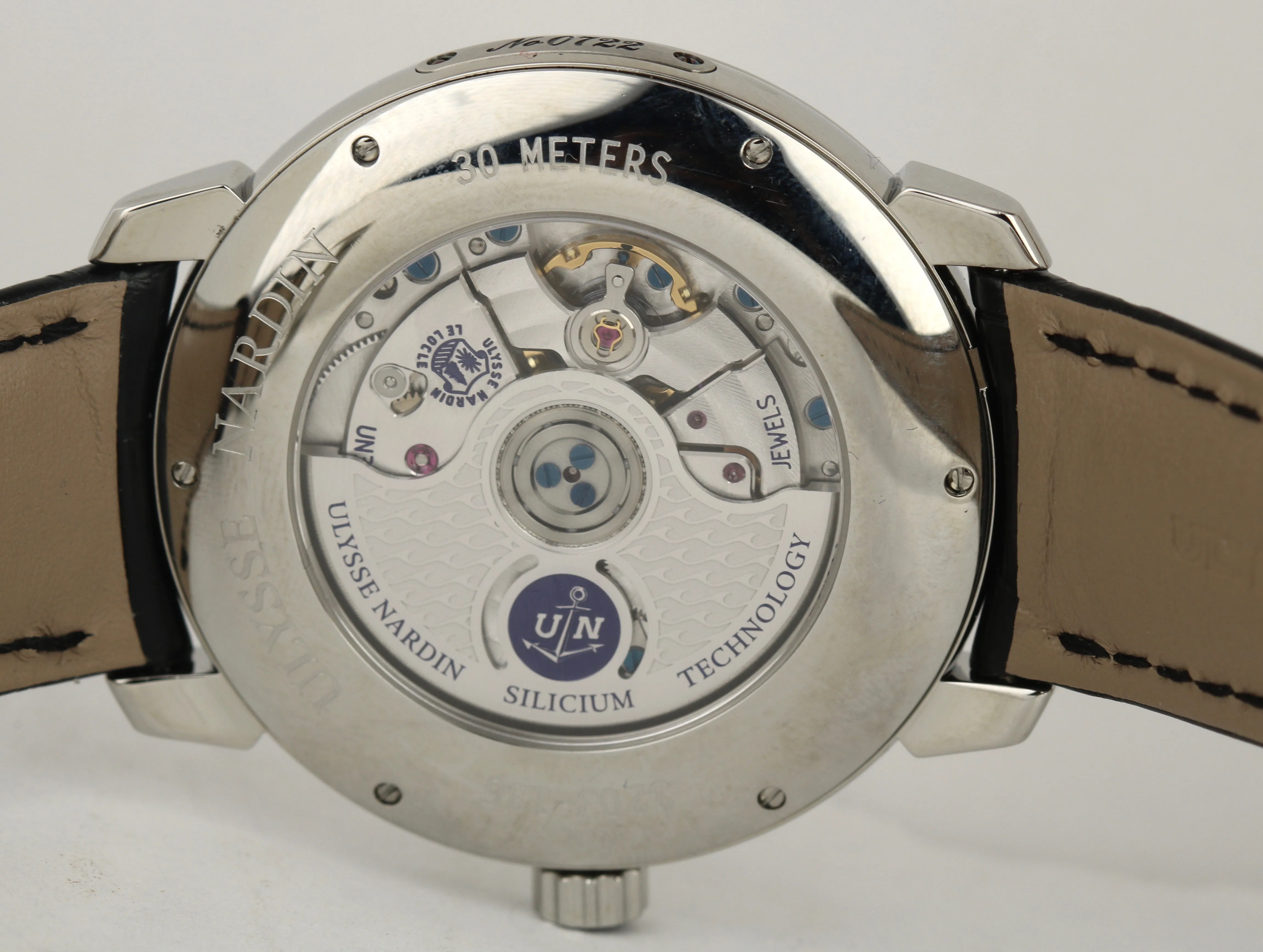 NEW Ulysse Nardin Classico 40mm 3203-136 Automatic White Date Stainless Watch