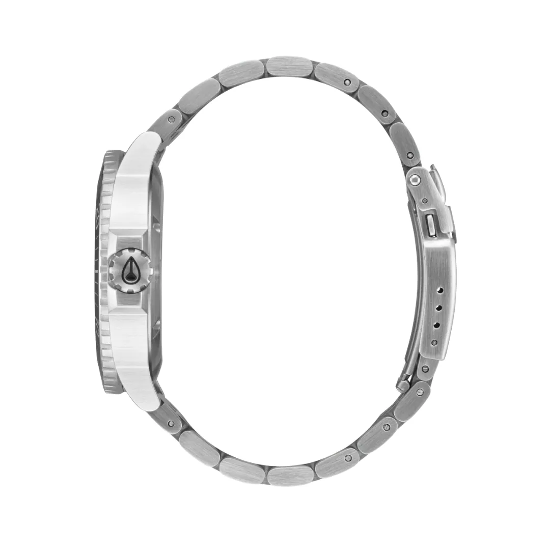 Nixon Men's Stinger 44 Watch - Silver/Black/White