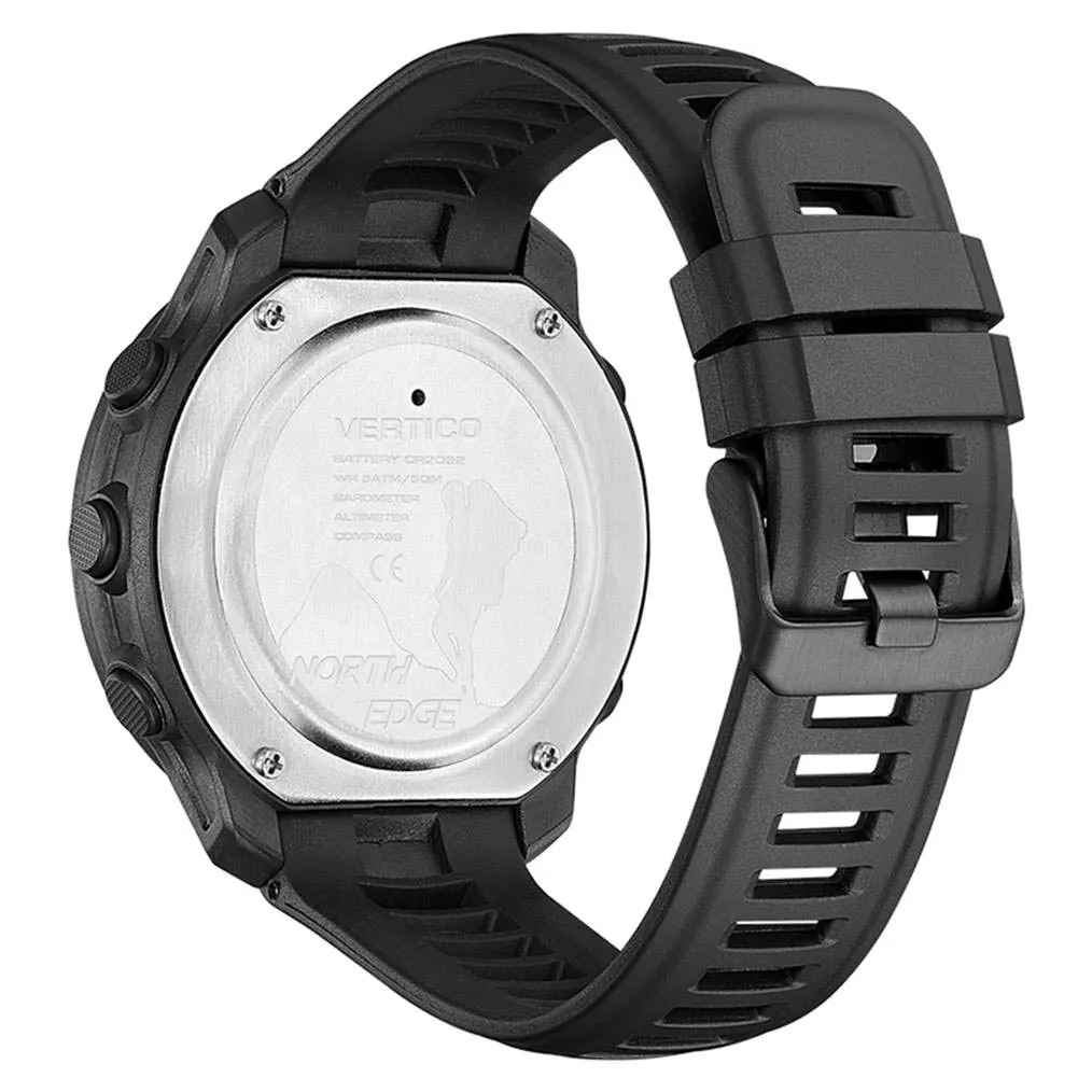 North Edge VERTICO Men's Outdoor Sports Smartwatch - Carbon Fibre Case, Water Resistant 50m