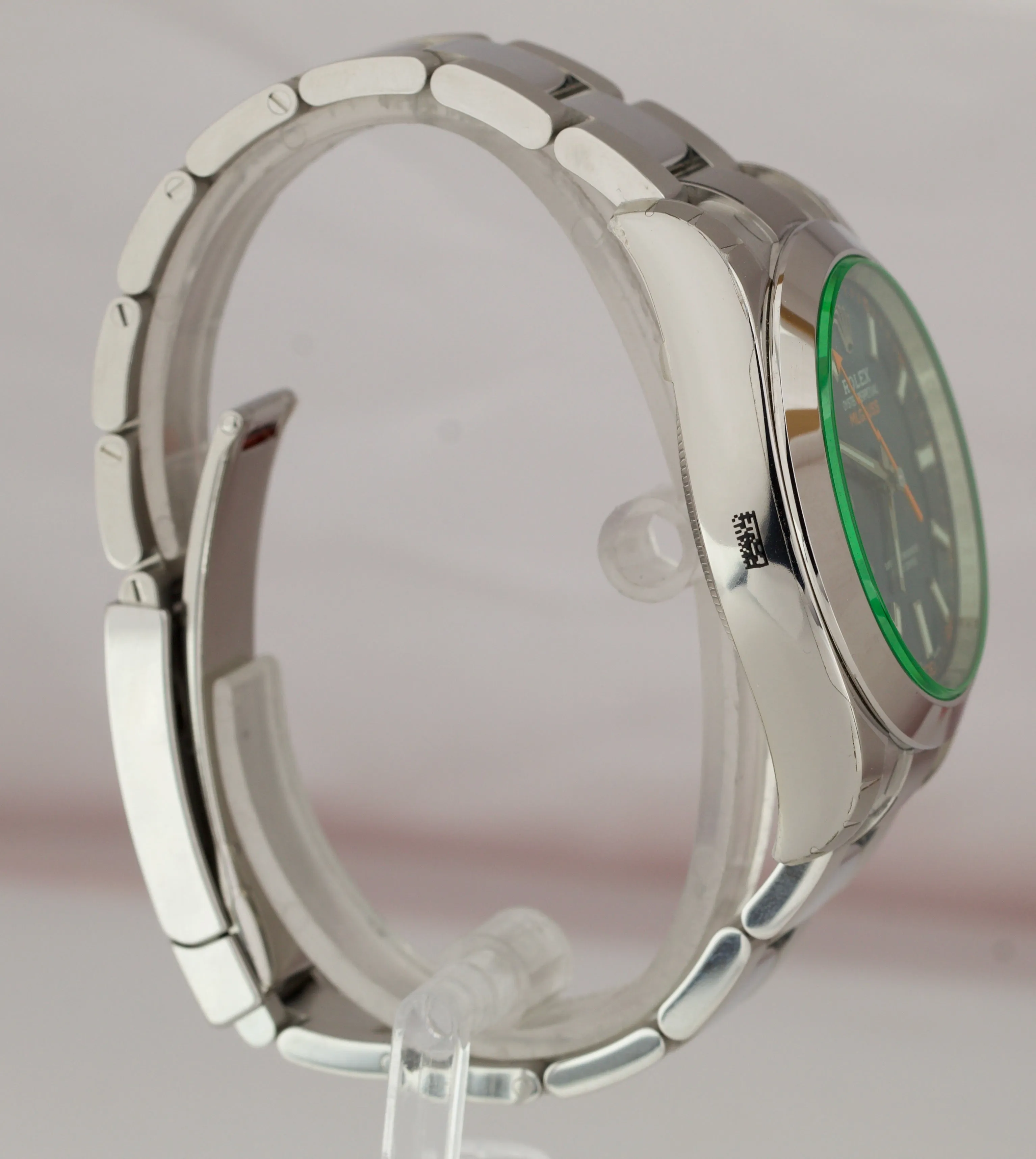 NOS NEW Rolex Milgauss Z-Blue Green Anniversary 40mm 116400 GV Stainless Watch