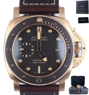 NOV 2019 Panerai Submersible 3 Day Bronzo PAM 968 Ceramic 47MM PAM00968 Bronze