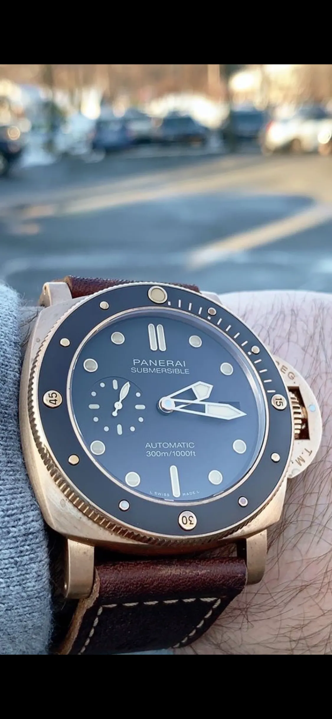 NOV 2019 Panerai Submersible 3 Day Bronzo PAM 968 Ceramic 47MM PAM00968 Bronze