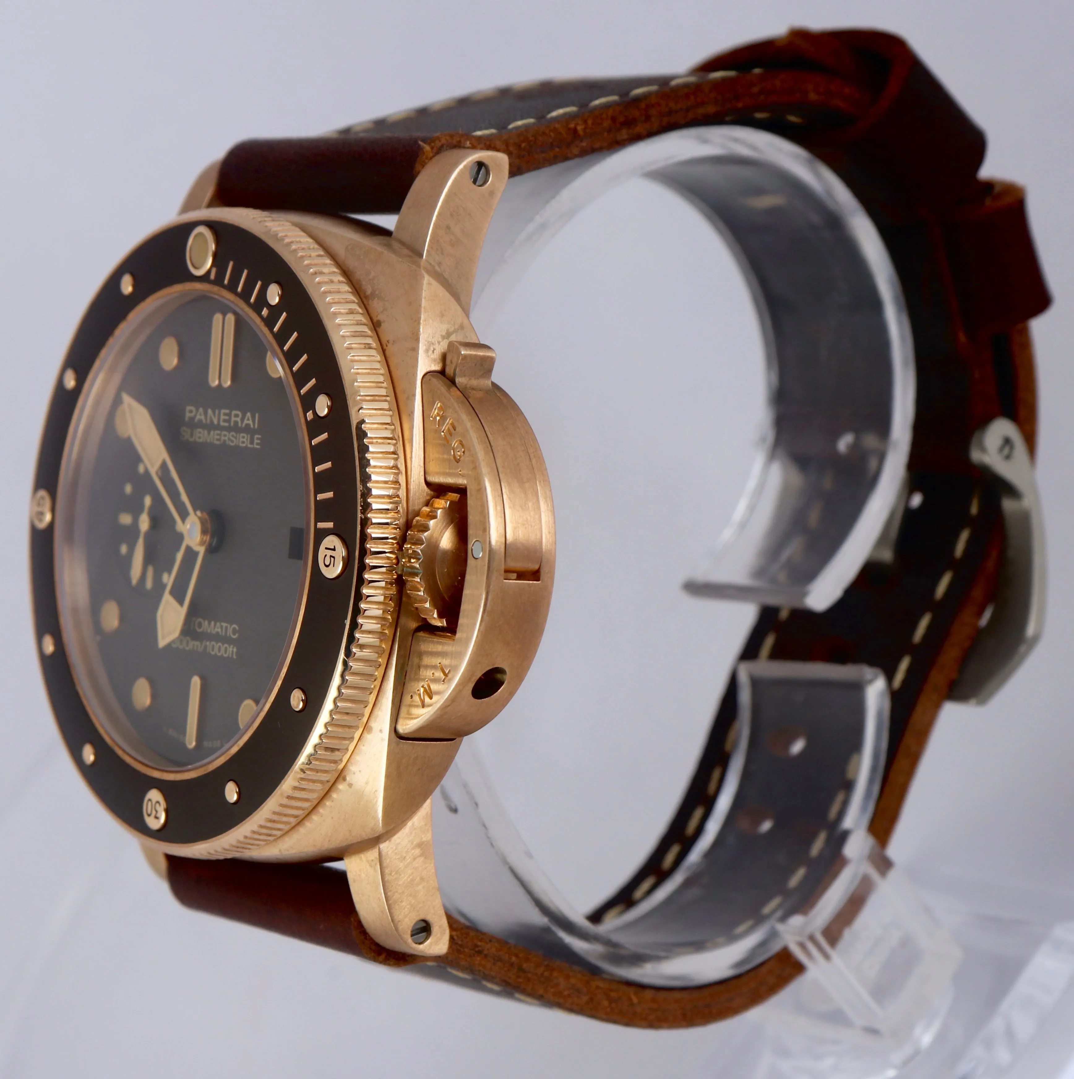 NOV 2019 Panerai Submersible 3 Day Bronzo PAM 968 Ceramic 47MM PAM00968 Bronze