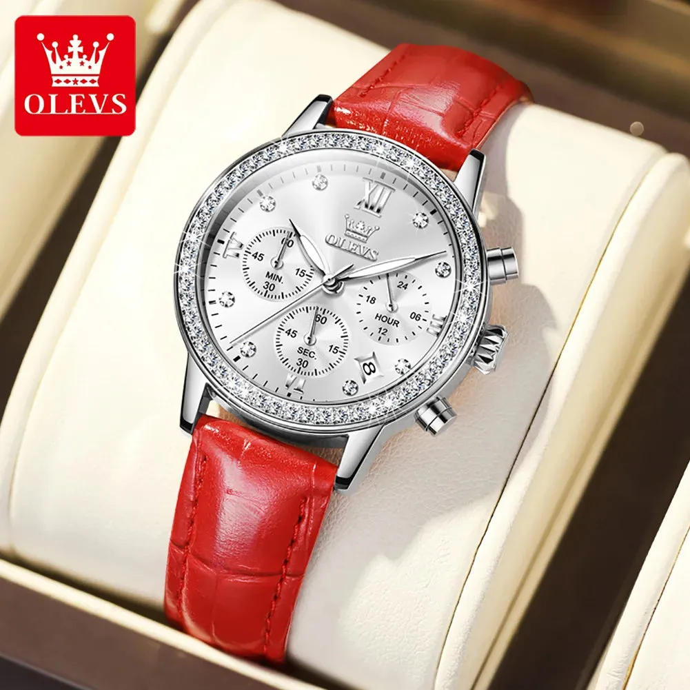 OLEVS 9933 Original Luxury Quartz Watch for Women
