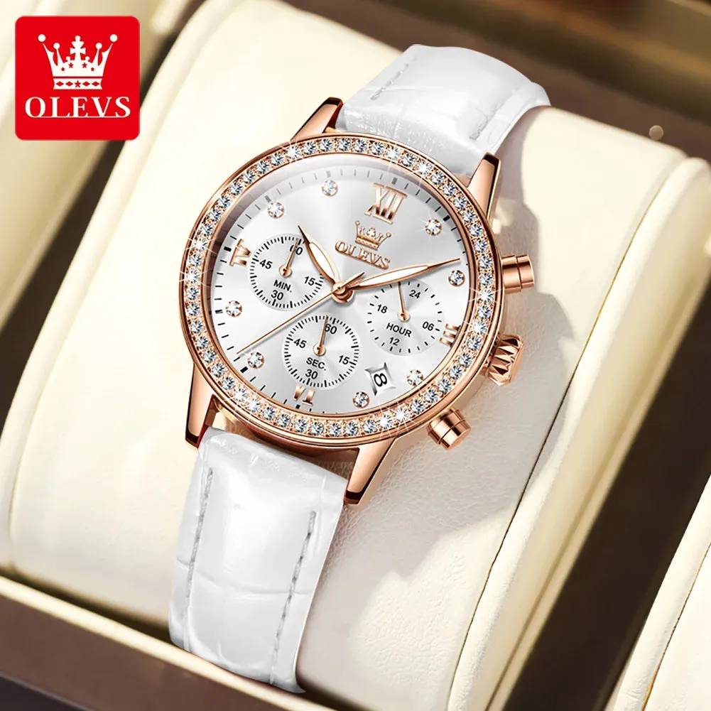 OLEVS 9933 Original Luxury Quartz Watch for Women