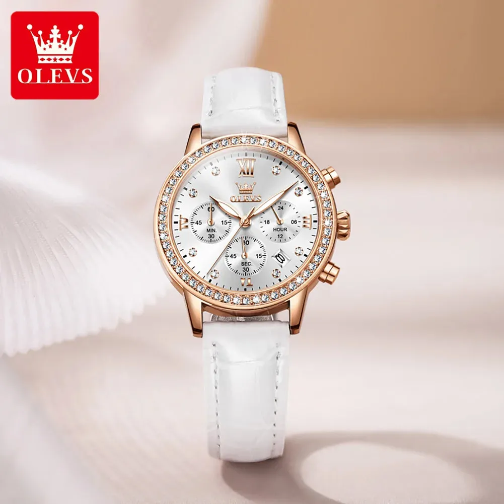 OLEVS 9933 Original Luxury Quartz Watch for Women