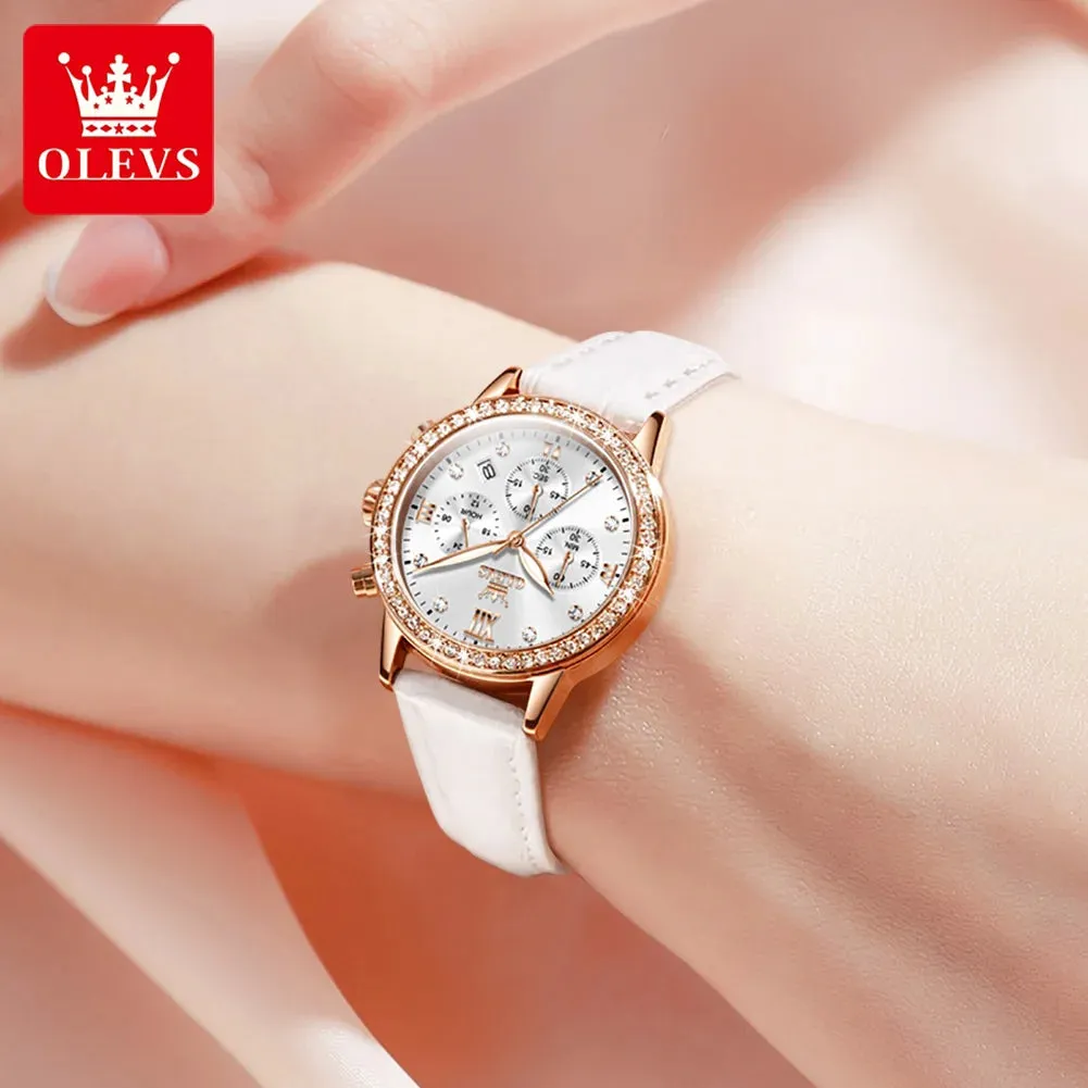 OLEVS 9933 Original Luxury Quartz Watch for Women