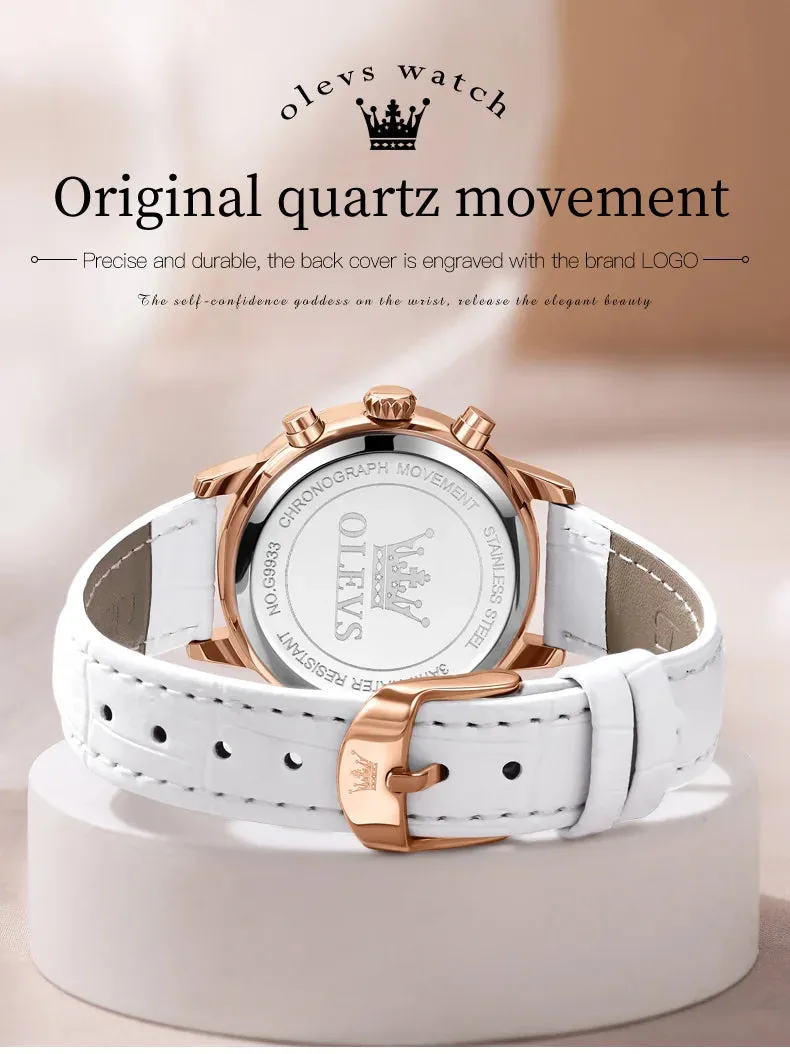 OLEVS 9933 Original Luxury Quartz Watch for Women